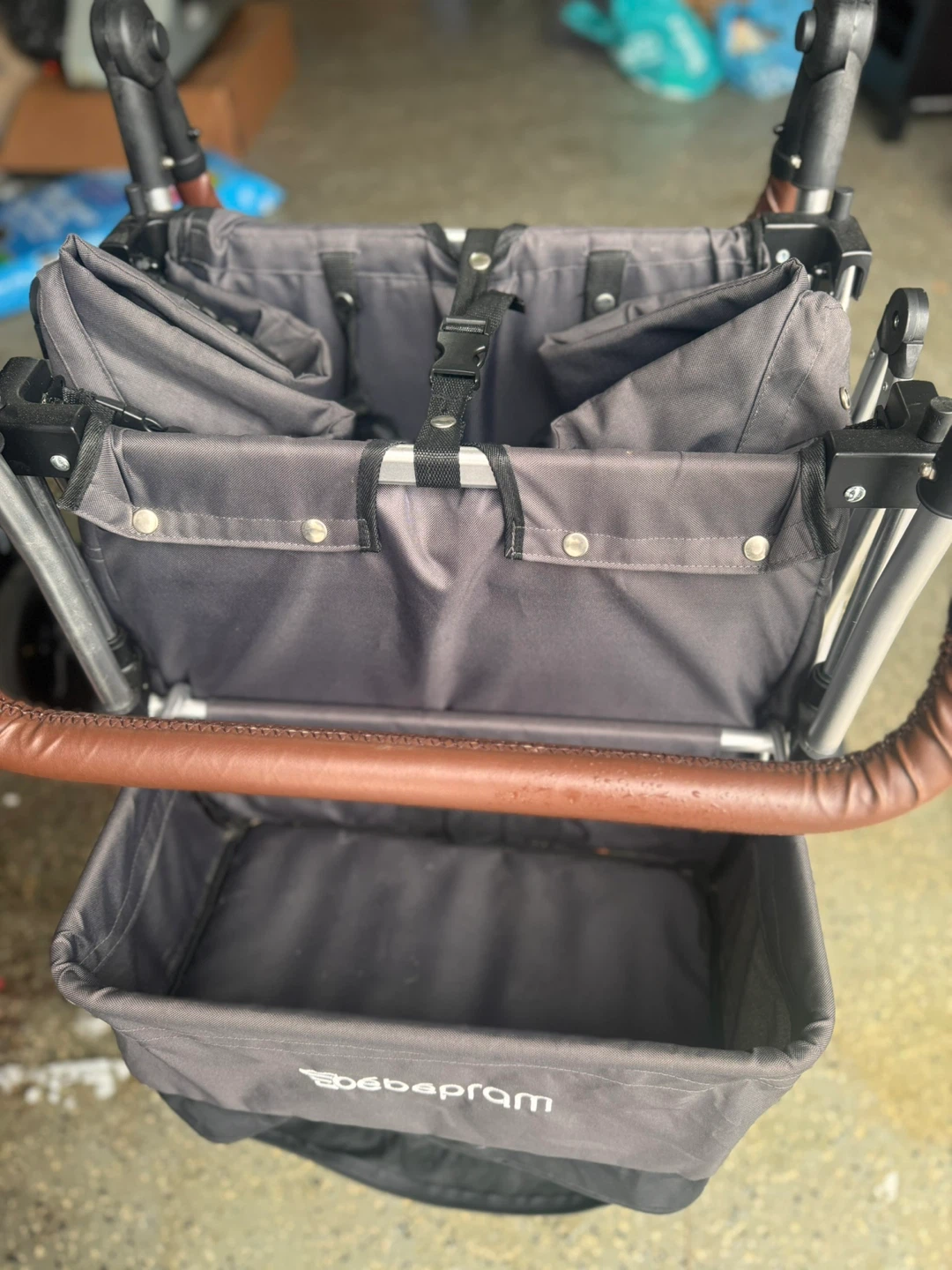 Bebepram Folding Wagon Stroller - Grey - photo 3