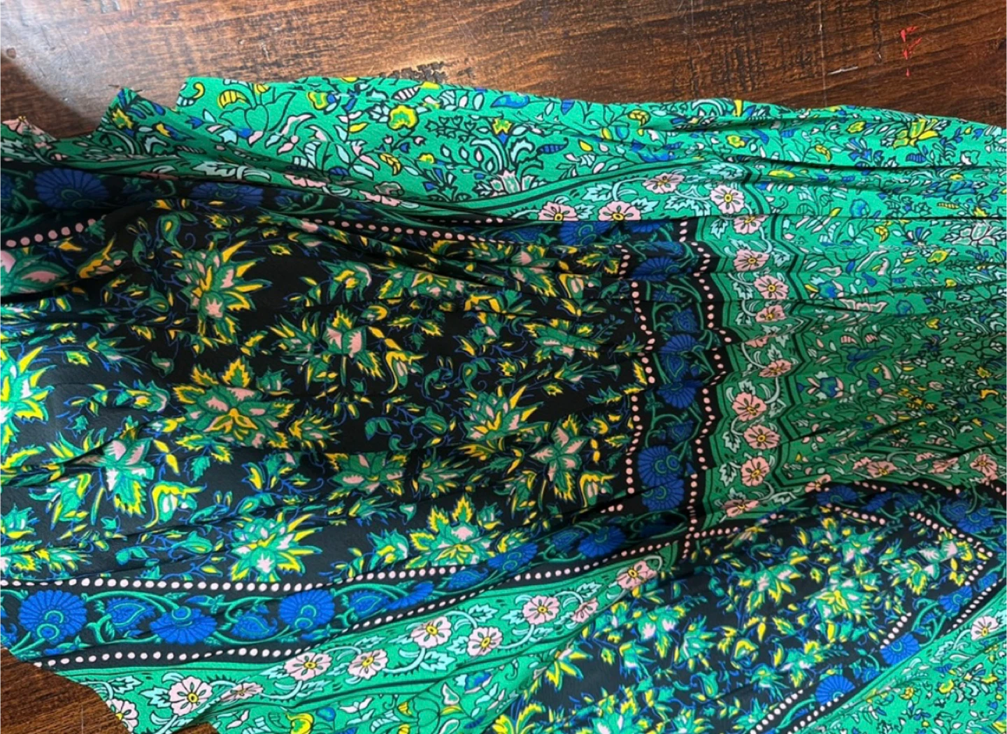 Topshop Green Floral Dress - Size US 10 - photo 5