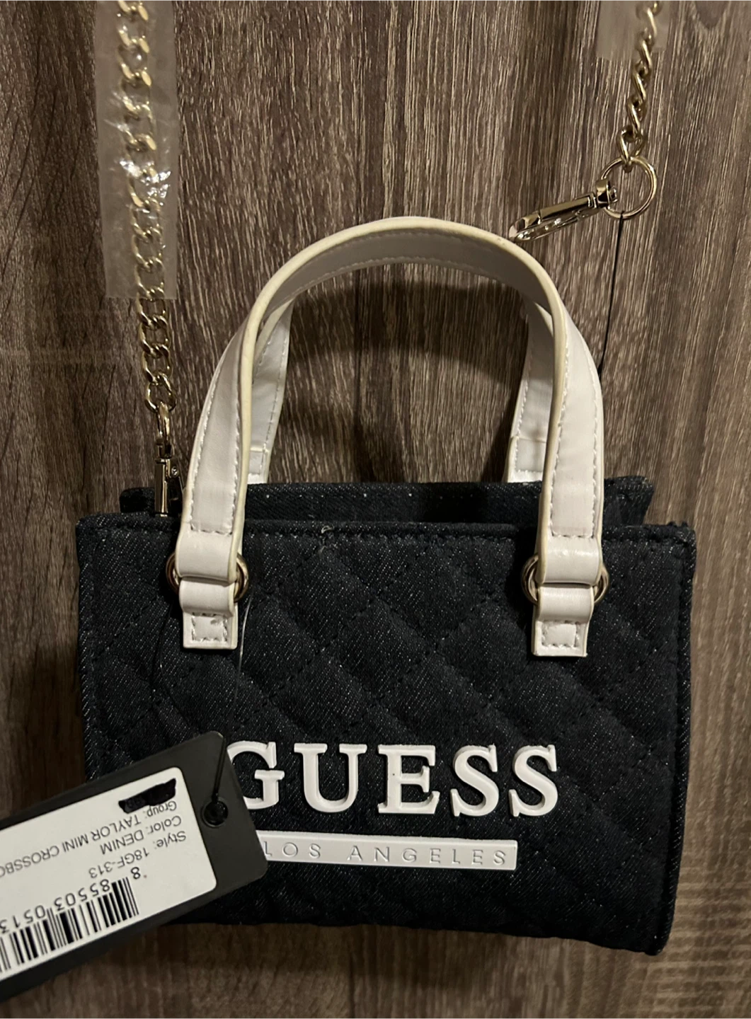 Guess Taylor Mini Crossbody Bag Denim - photo 2