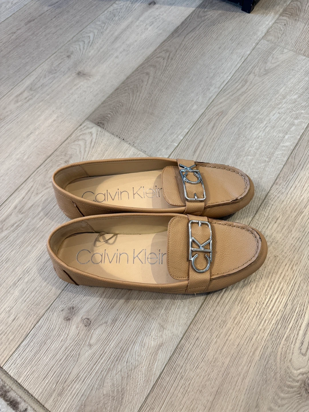 Calvin Klein Tan Leather Loafers - photo 2