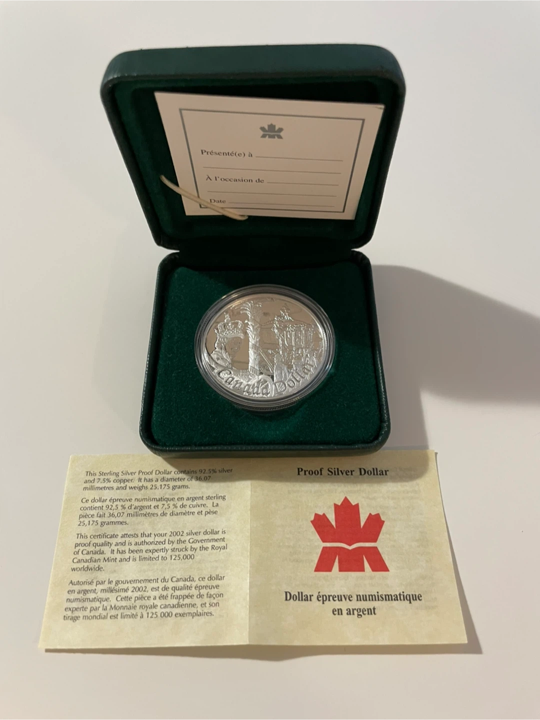 $1 Golden Jubilee Proof Silver Coin Royal Canadian Mint - photo 4