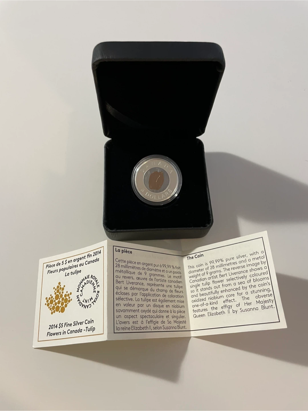 $5 Flowers in Canada: Tulip Silver Coin Royal Canadian Mint - photo 3