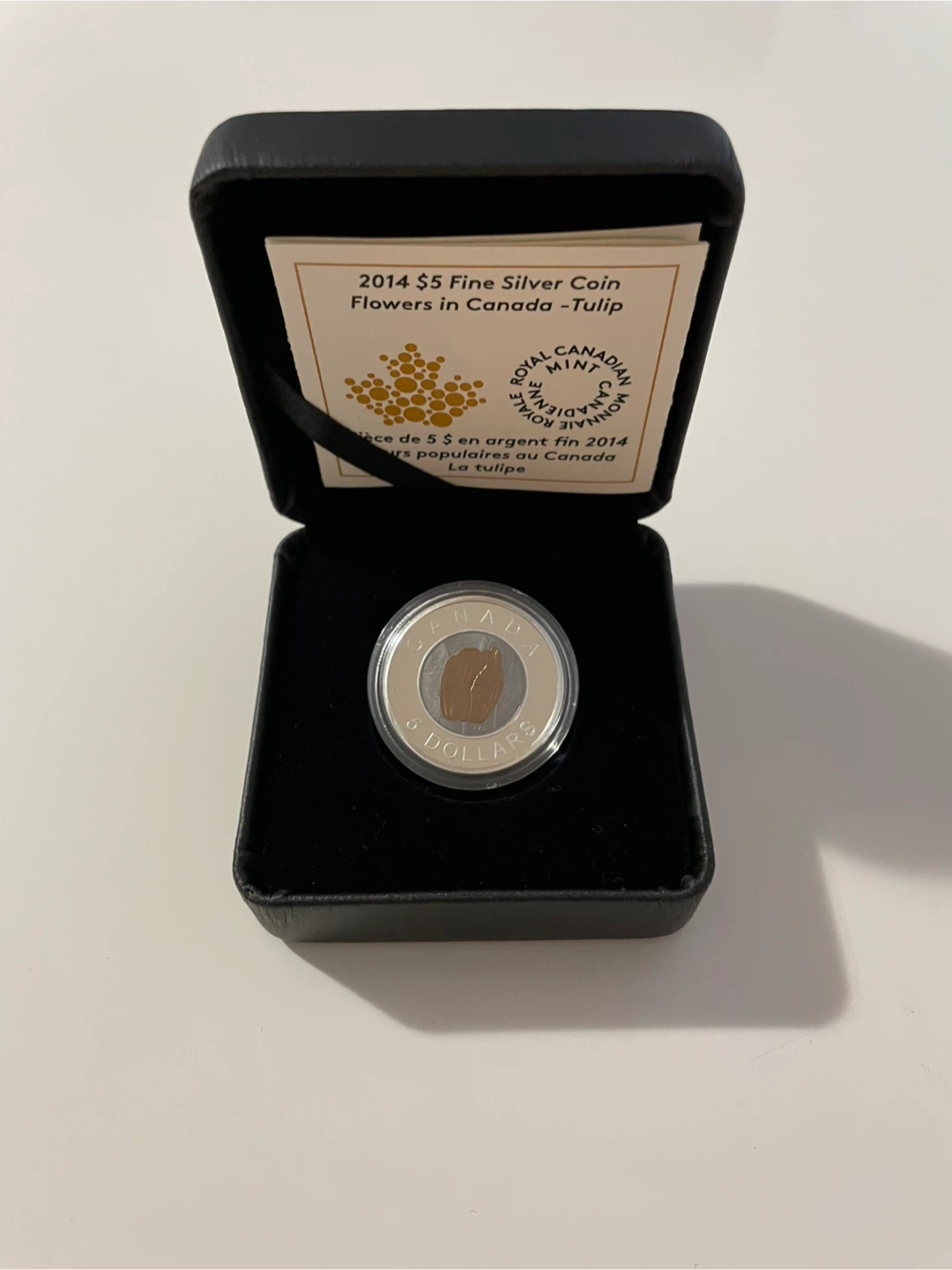 $5 Flowers in Canada: Tulip Silver Coin Royal Canadian Mint