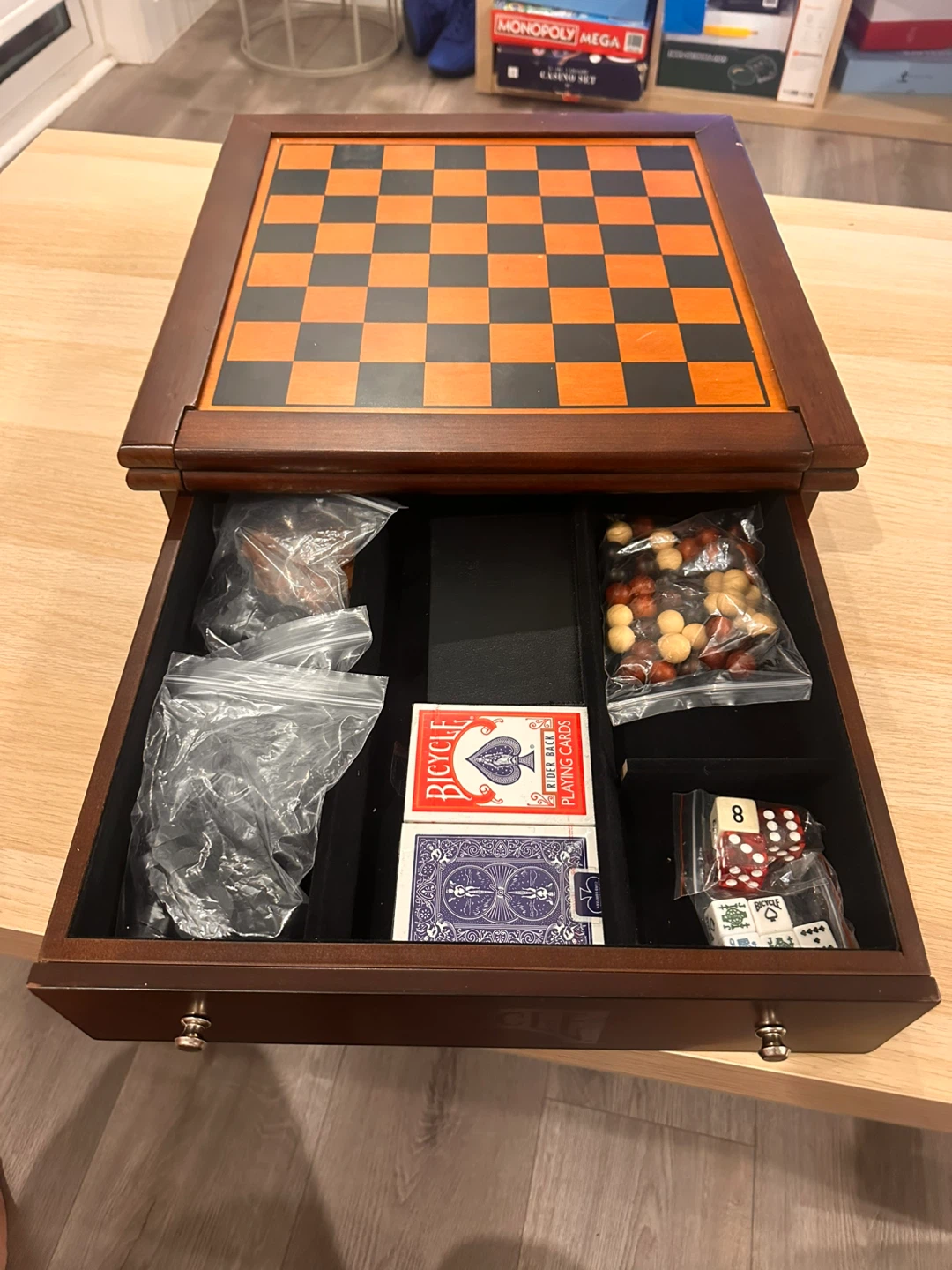 Wooden Chess and Games Set - photo 5