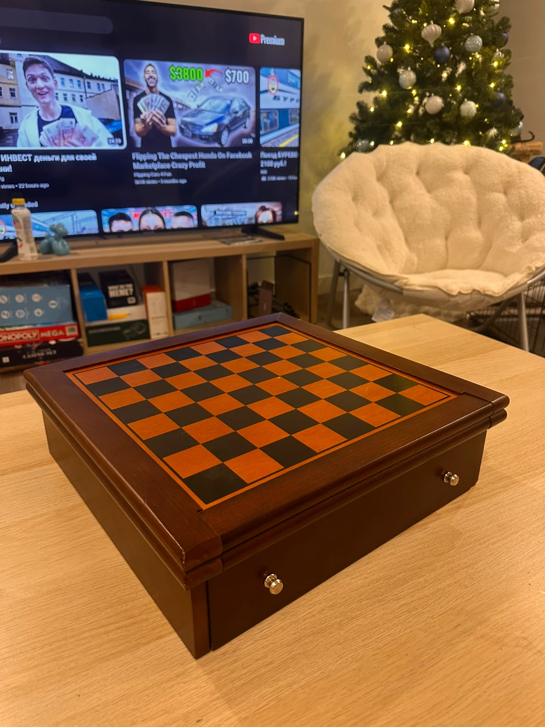 Wooden Chess and Games Set - photo 2
