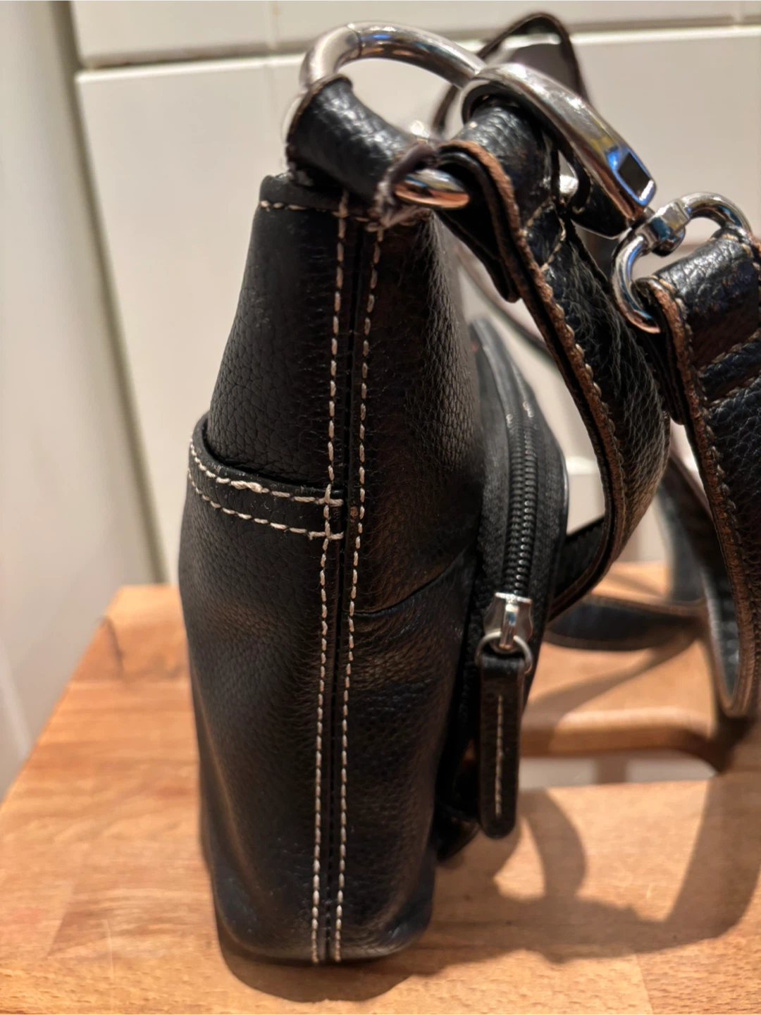 Tignanello Black Leather Shoulder Bag - photo 2