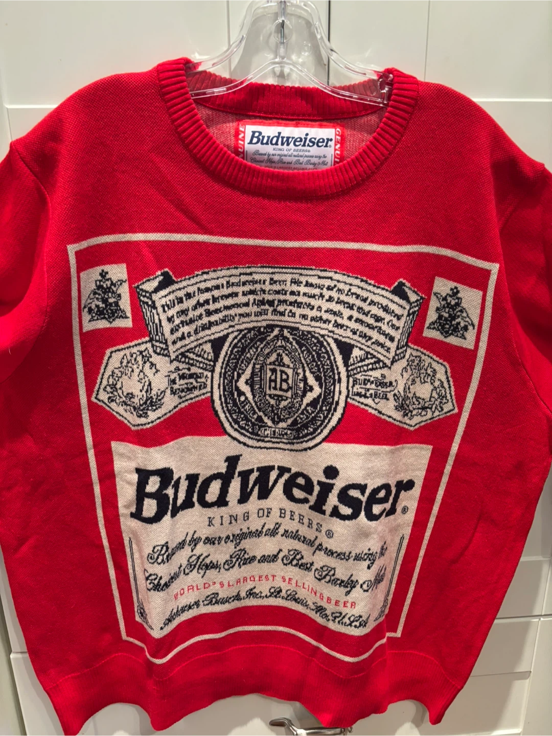 Budweiser Red Sweater - Size XXL