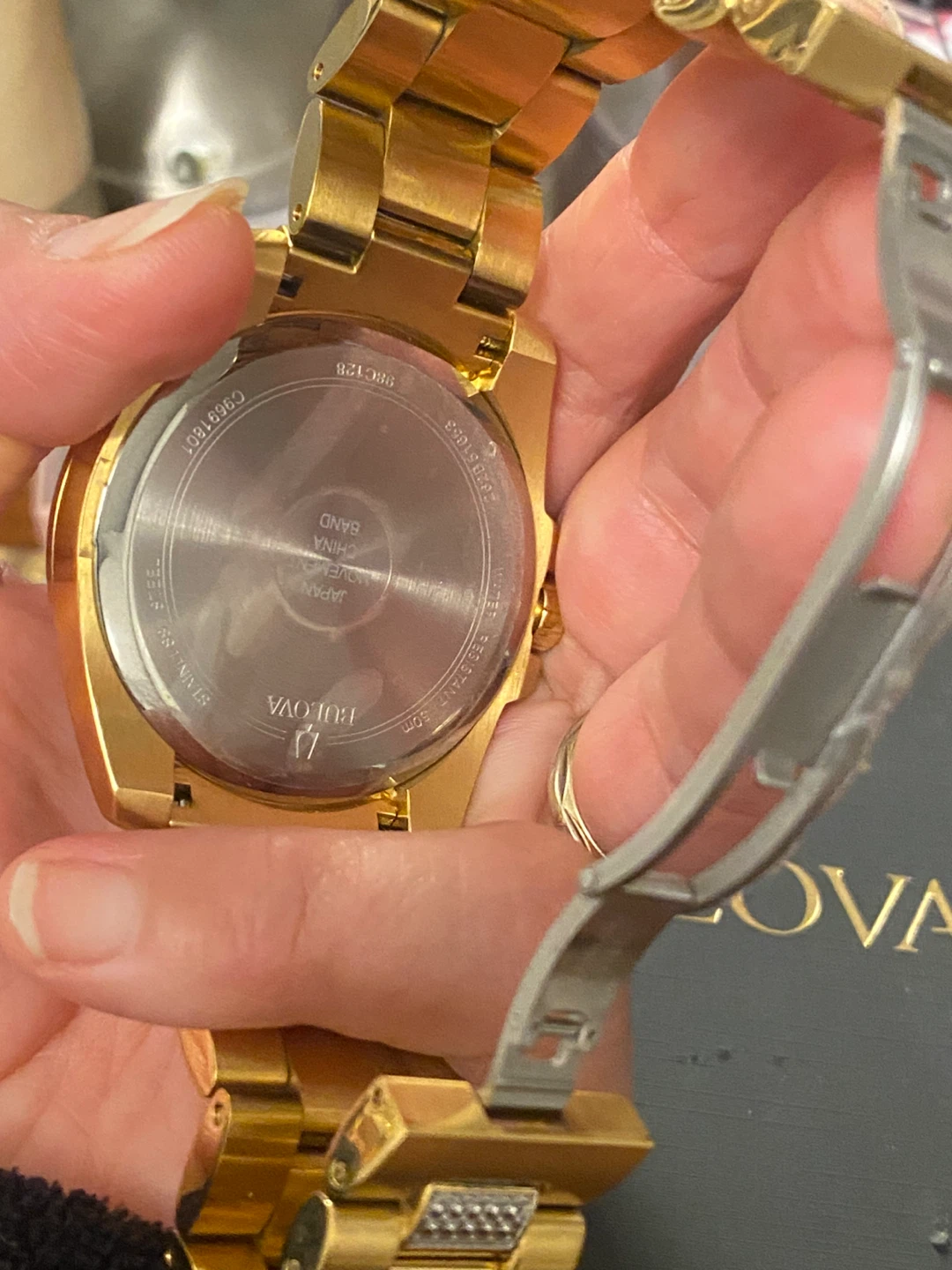 Bulova Gold Watch with Diamonds - photo 3