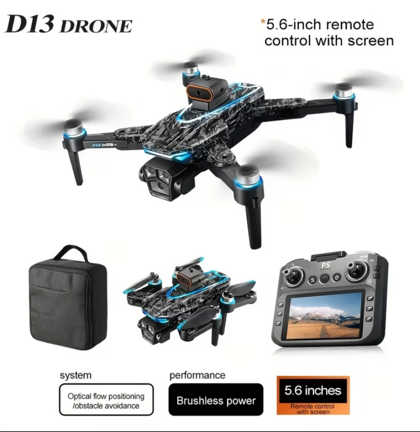 D13 Drone R/C Intelligent Quadcopter - New! - photo 4