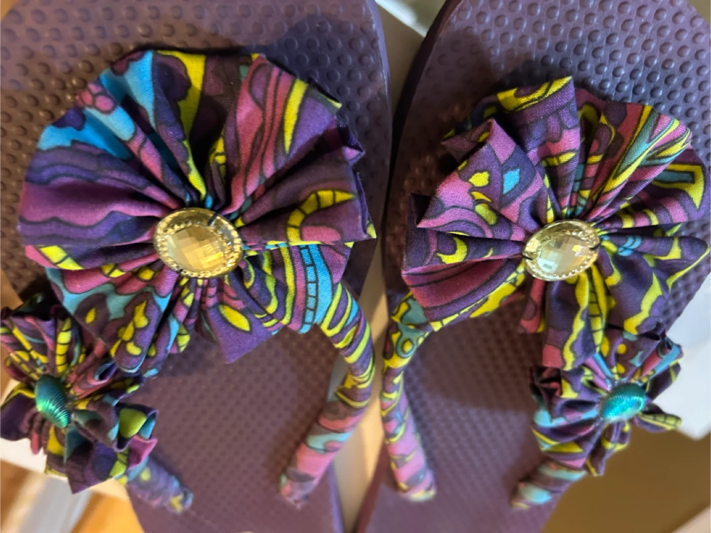 Polo Purple Flip Flops - Size 10 - photo 2