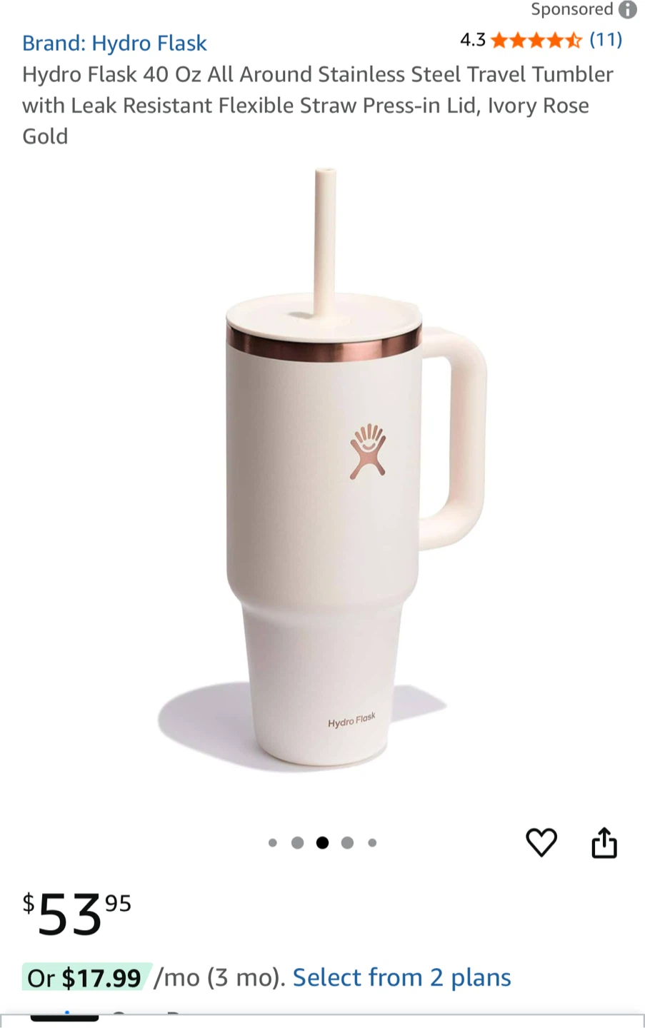 Hydro Flask 40 oz All Around Tumbler