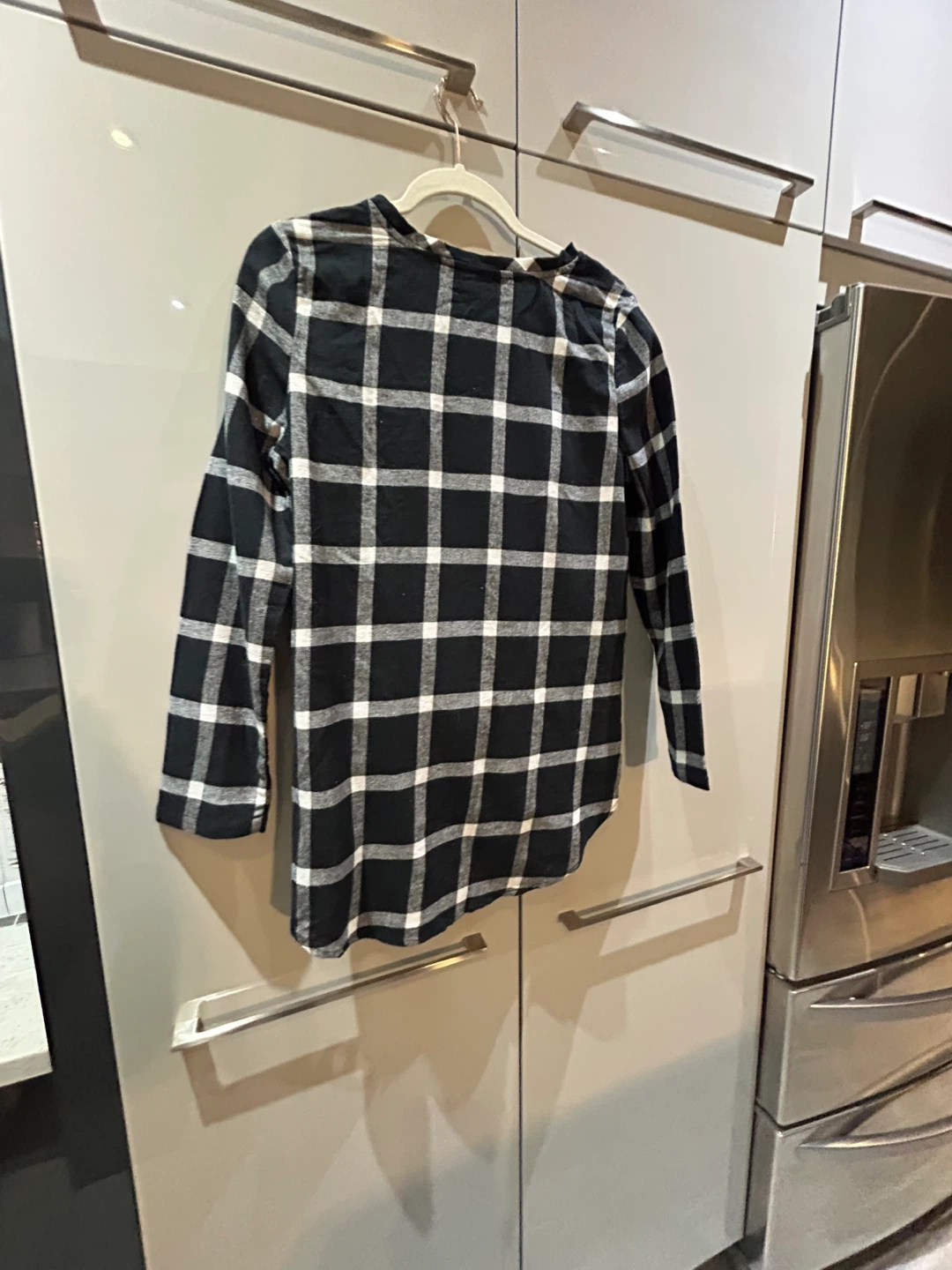 Black & White Plaid Long Sleeve Shirt - photo 3