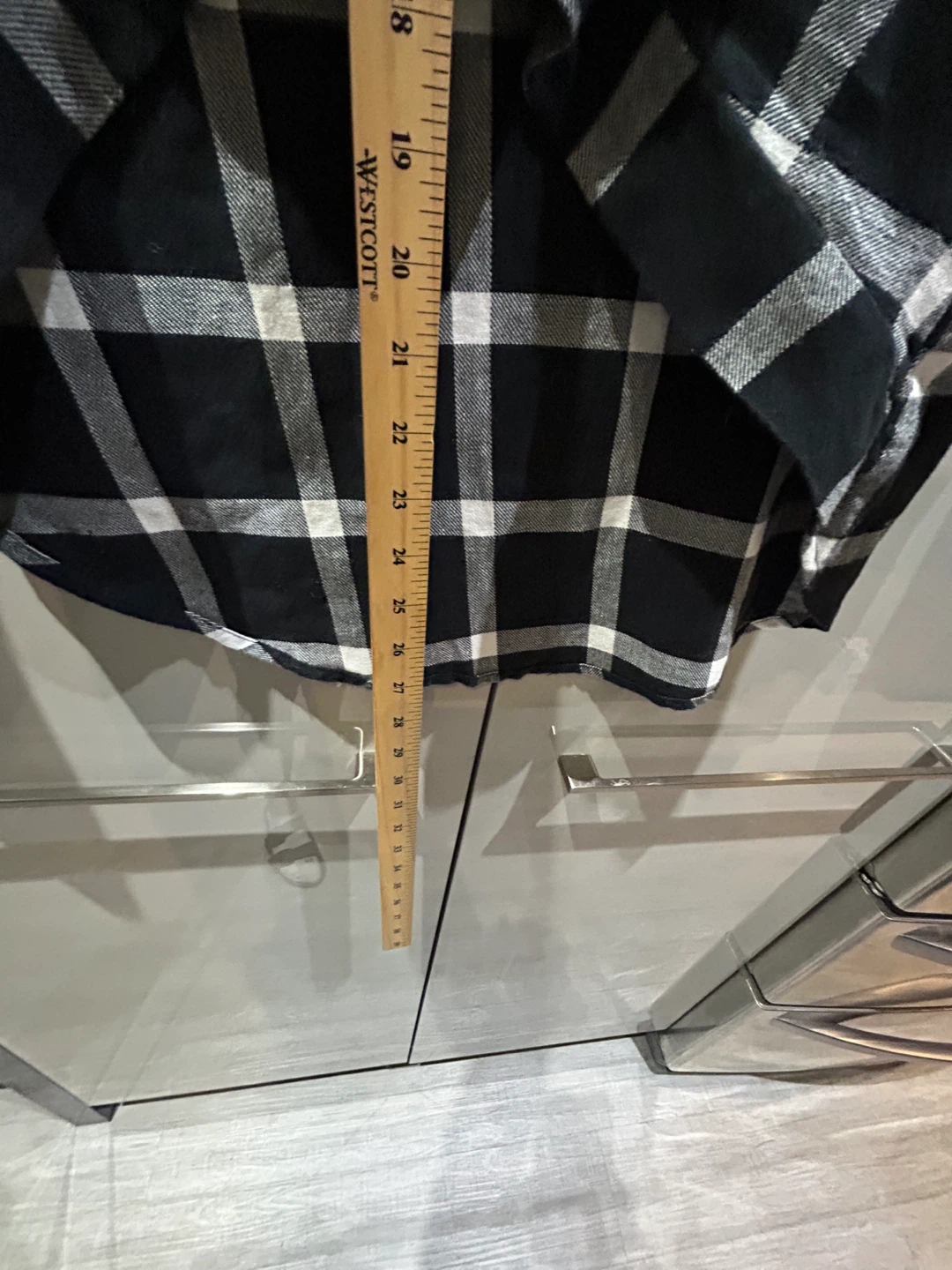 Black & White Plaid Long Sleeve Shirt - photo 4