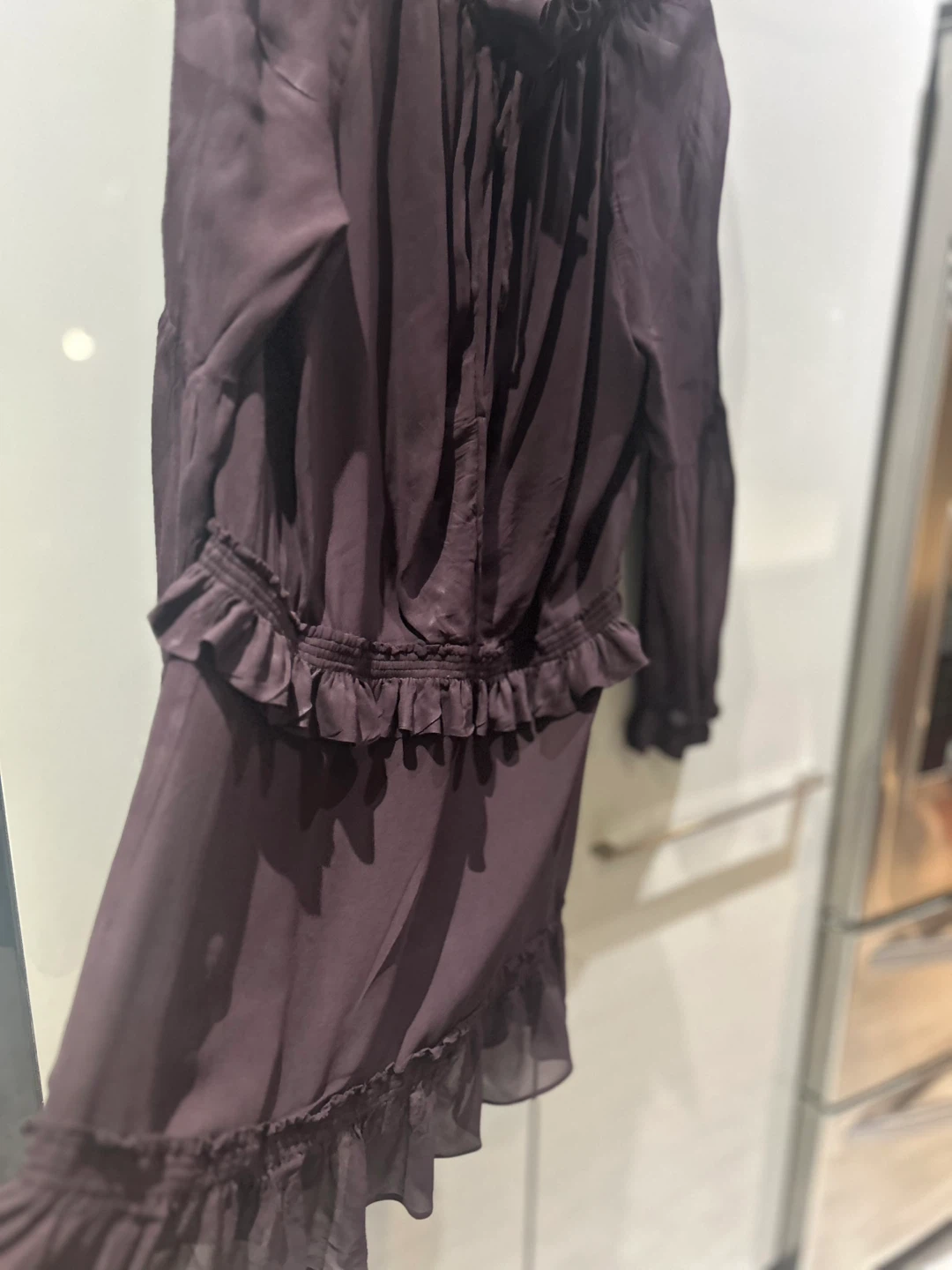 MUNTHE Sheer Purple Ruffle Dress - photo 5