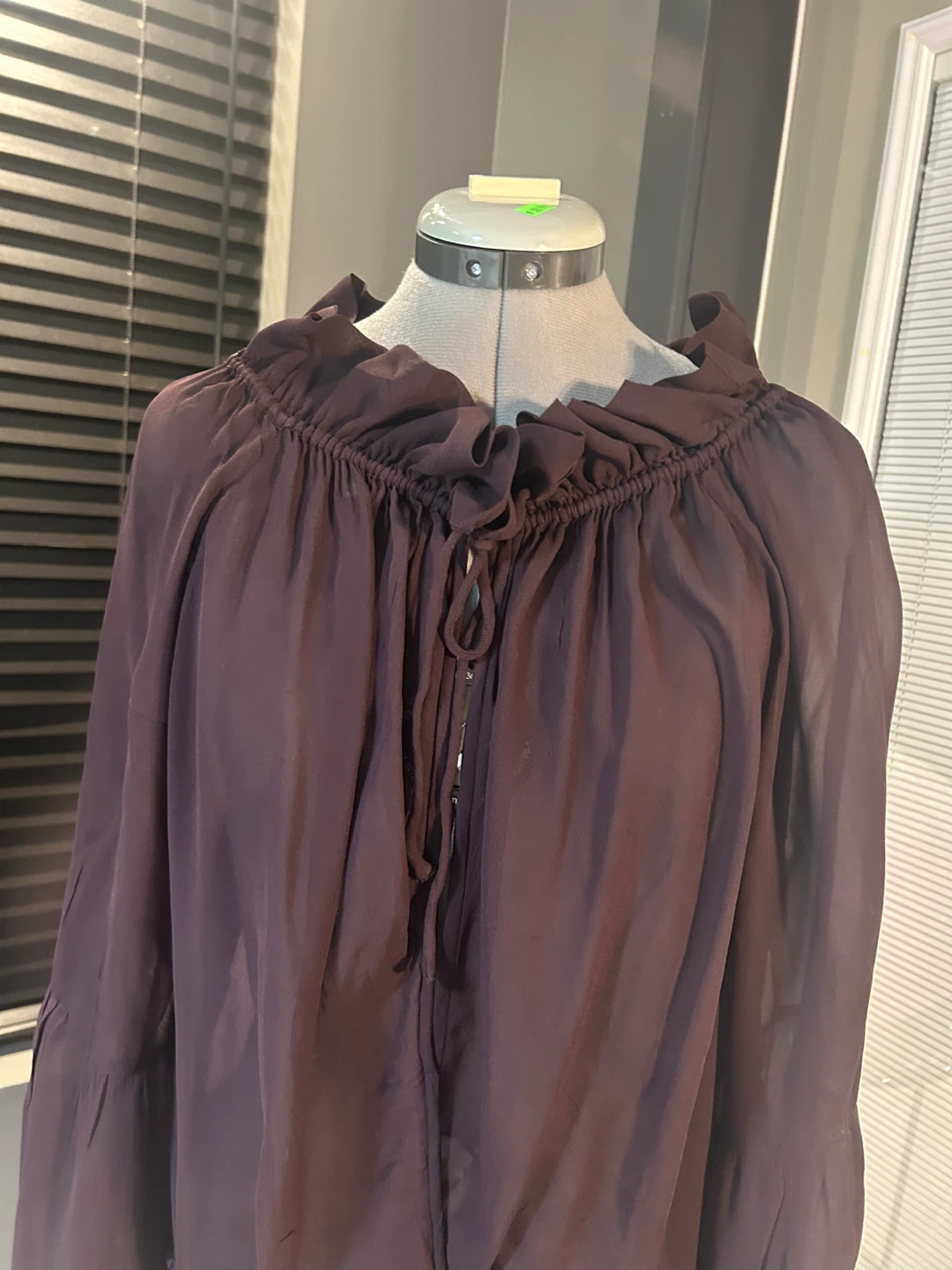 MUNTHE Sheer Purple Ruffle Dress - photo 2