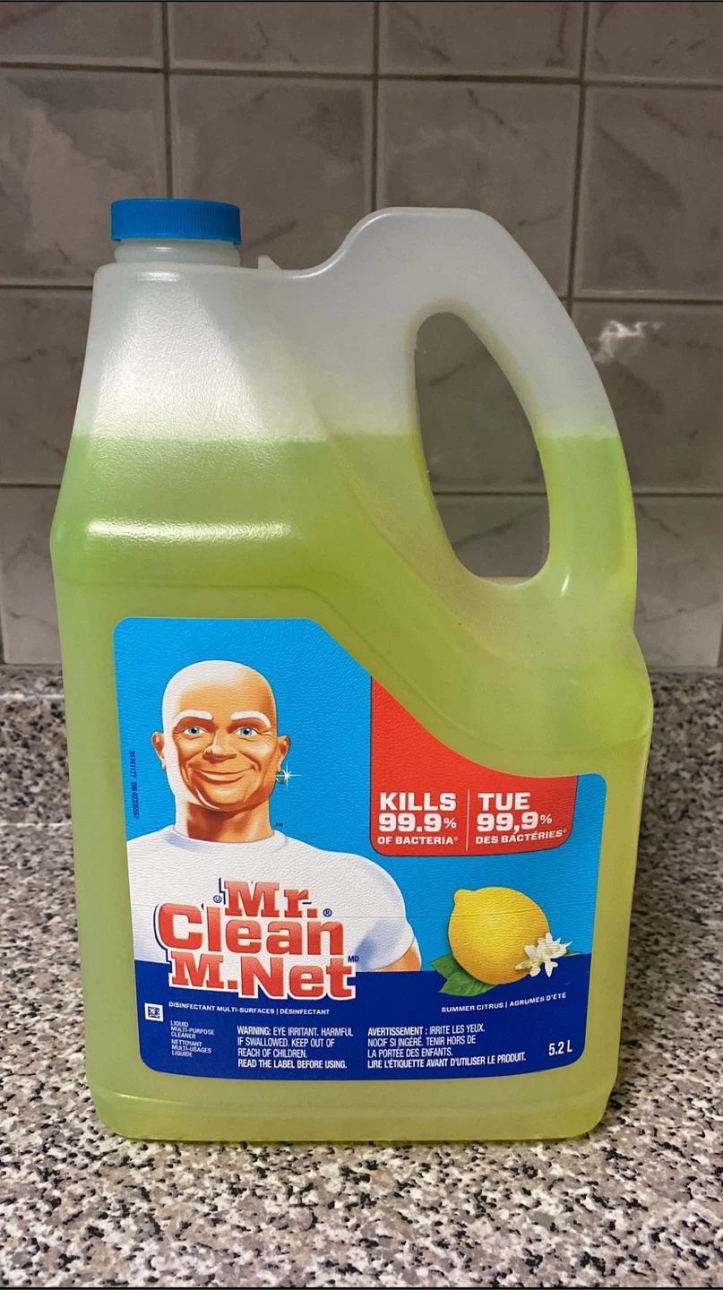 Mr. Clean M-Net Multi-Surface Cleaner, Summer Citrus, 5.2L