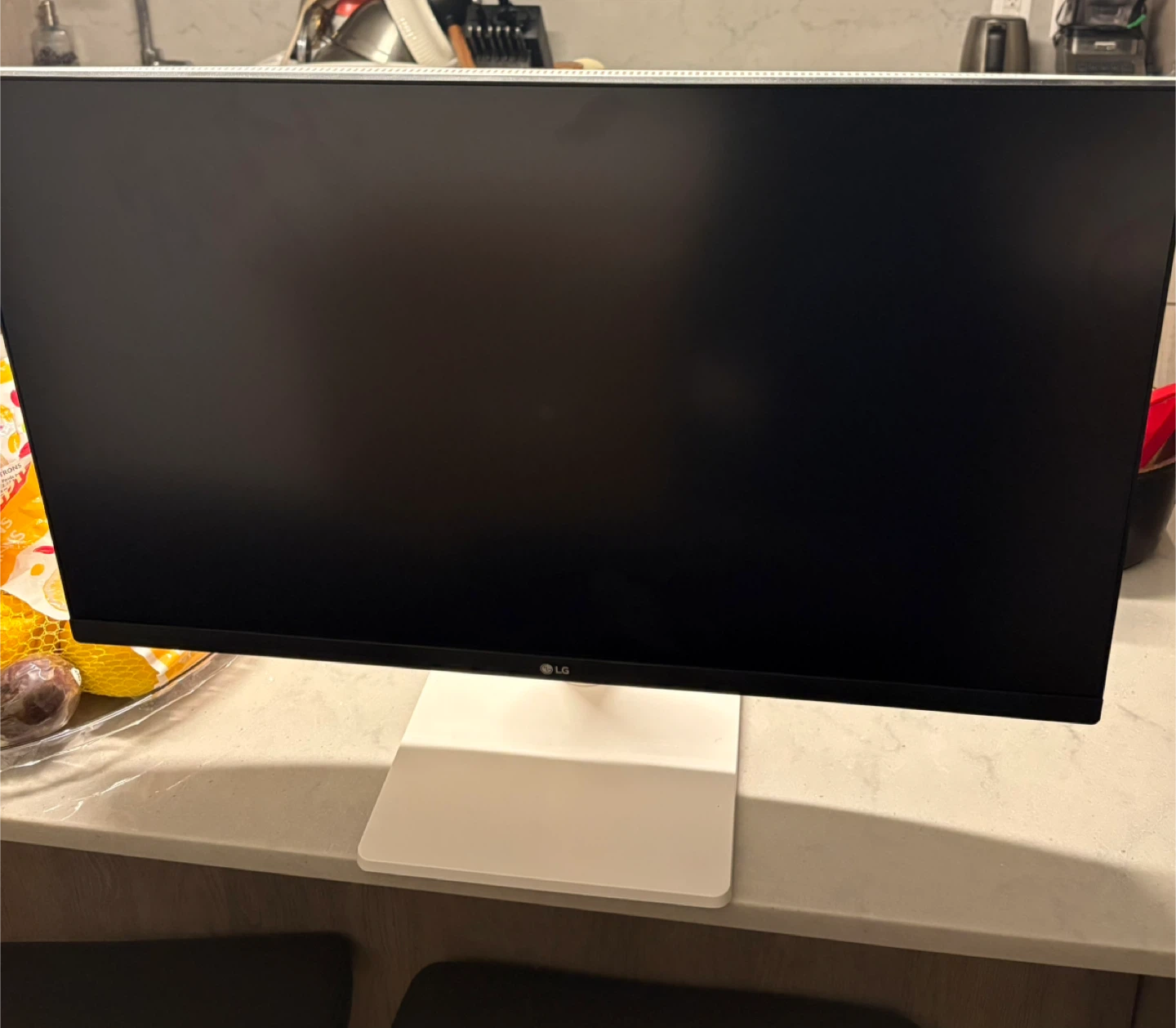 LG White Monitor