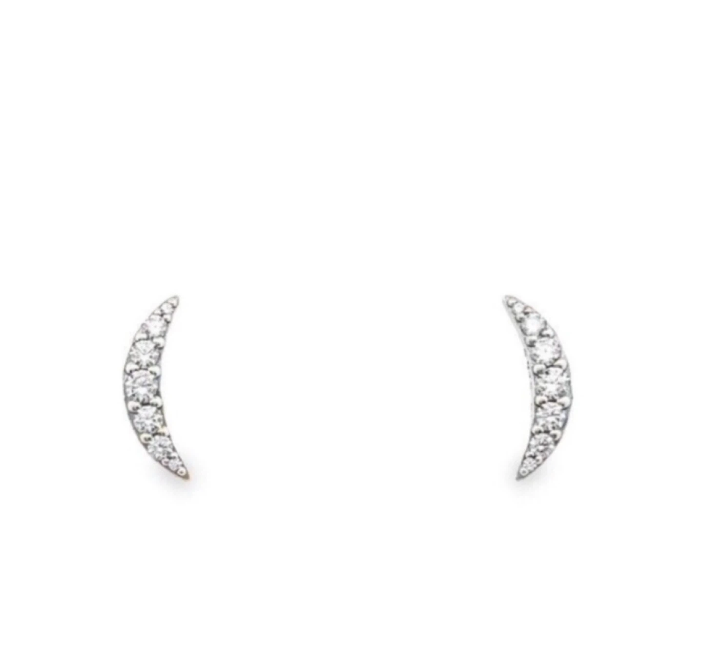 Pandora sterling silver Crescent Earrings - photo 3