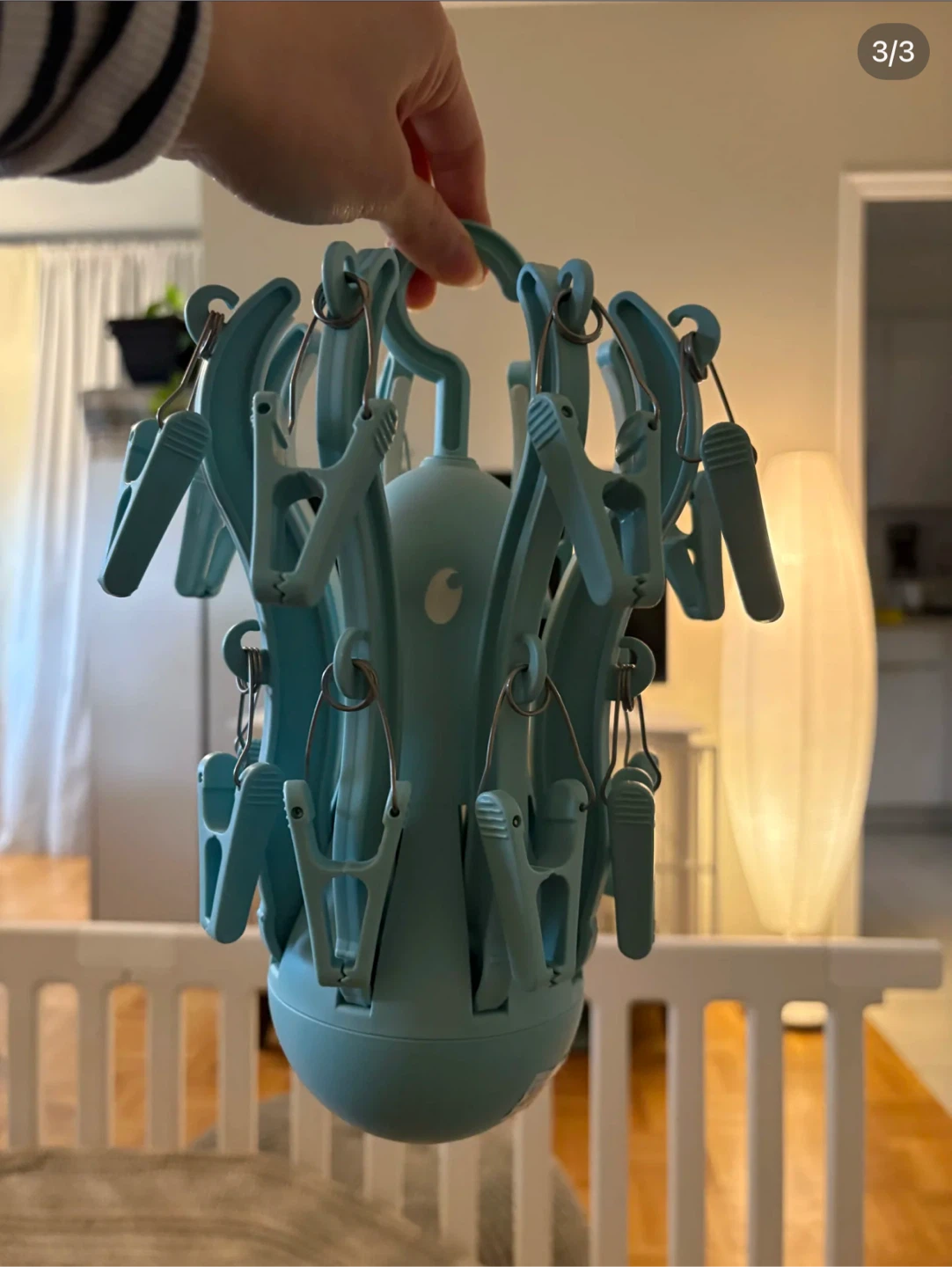 IKEA Octopus Drying Hanger with Clips - Blue - photo 2