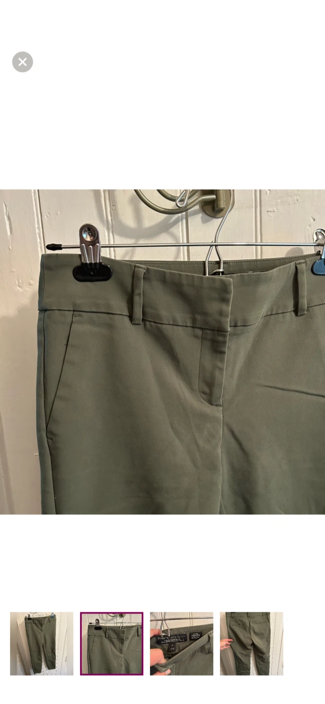 RW&CO Olive Green Ankle Length Pants - Size 4 - photo 2