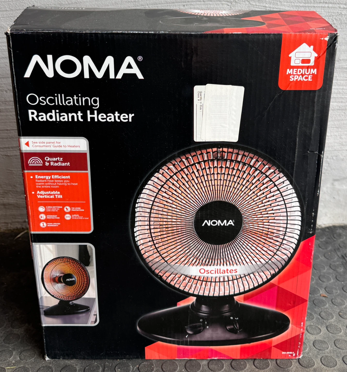 NOMA® Oscillating Radiant Heater (4 available)
