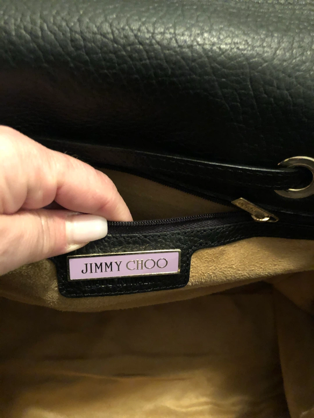 Jimmy Choo Black Leather Tote Bag - photo 2