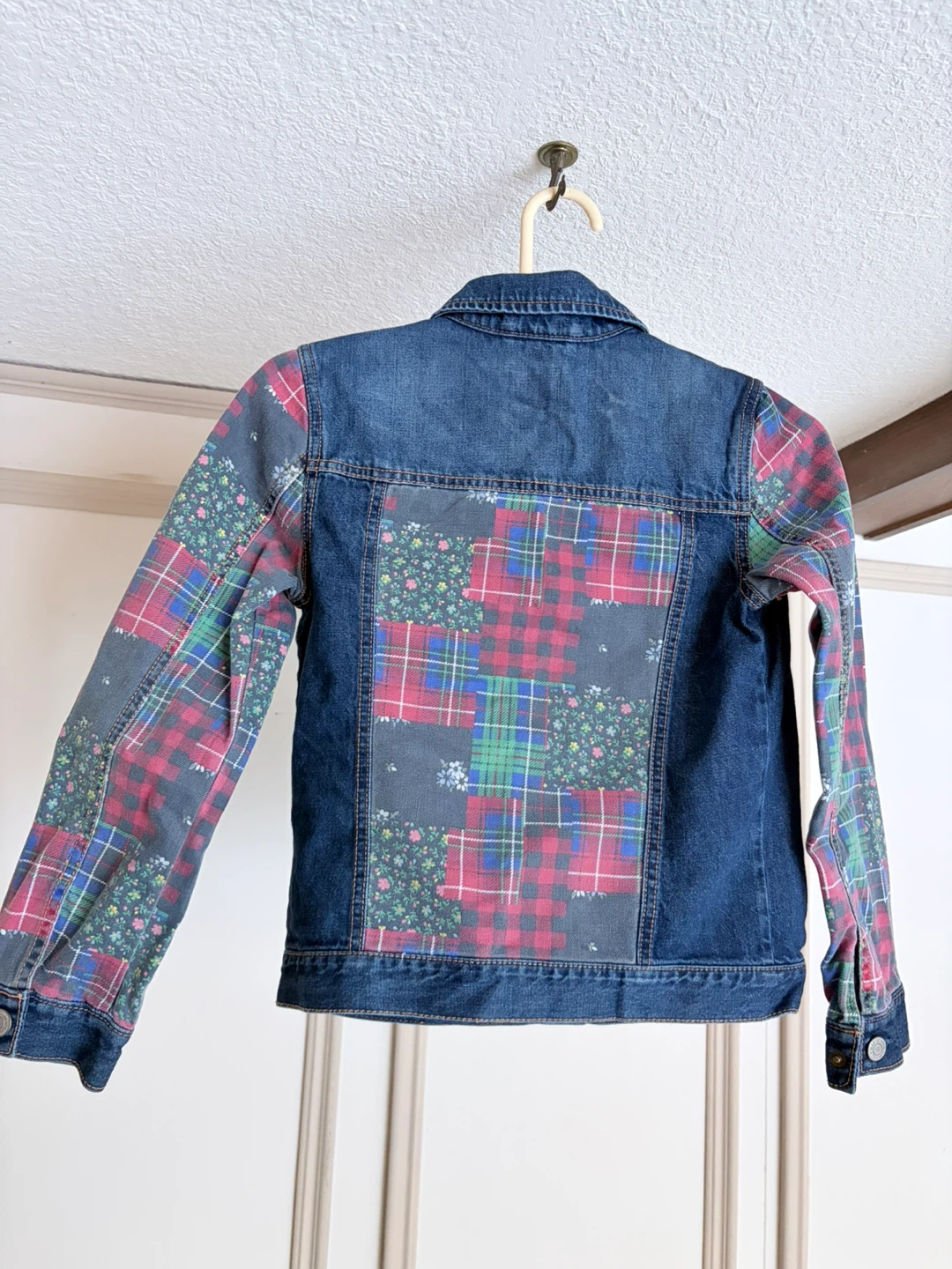 Gap Denim Patchwork Jacket - Size L - photo 2
