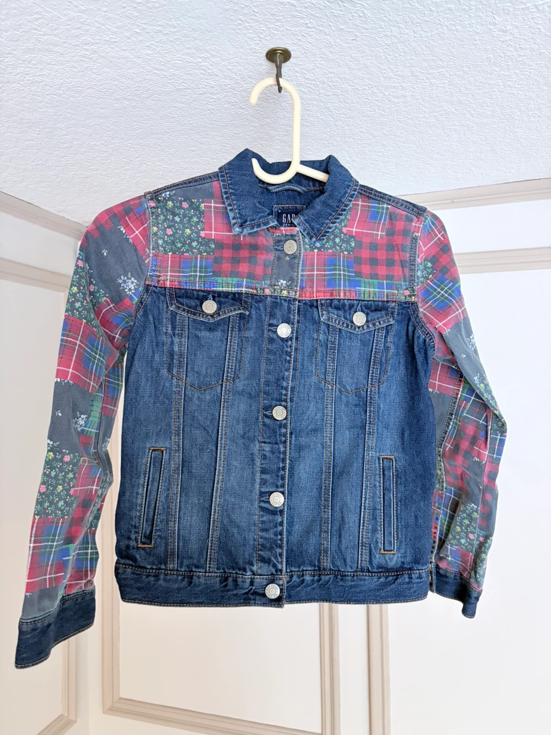 Gap Denim Patchwork Jacket - Size L