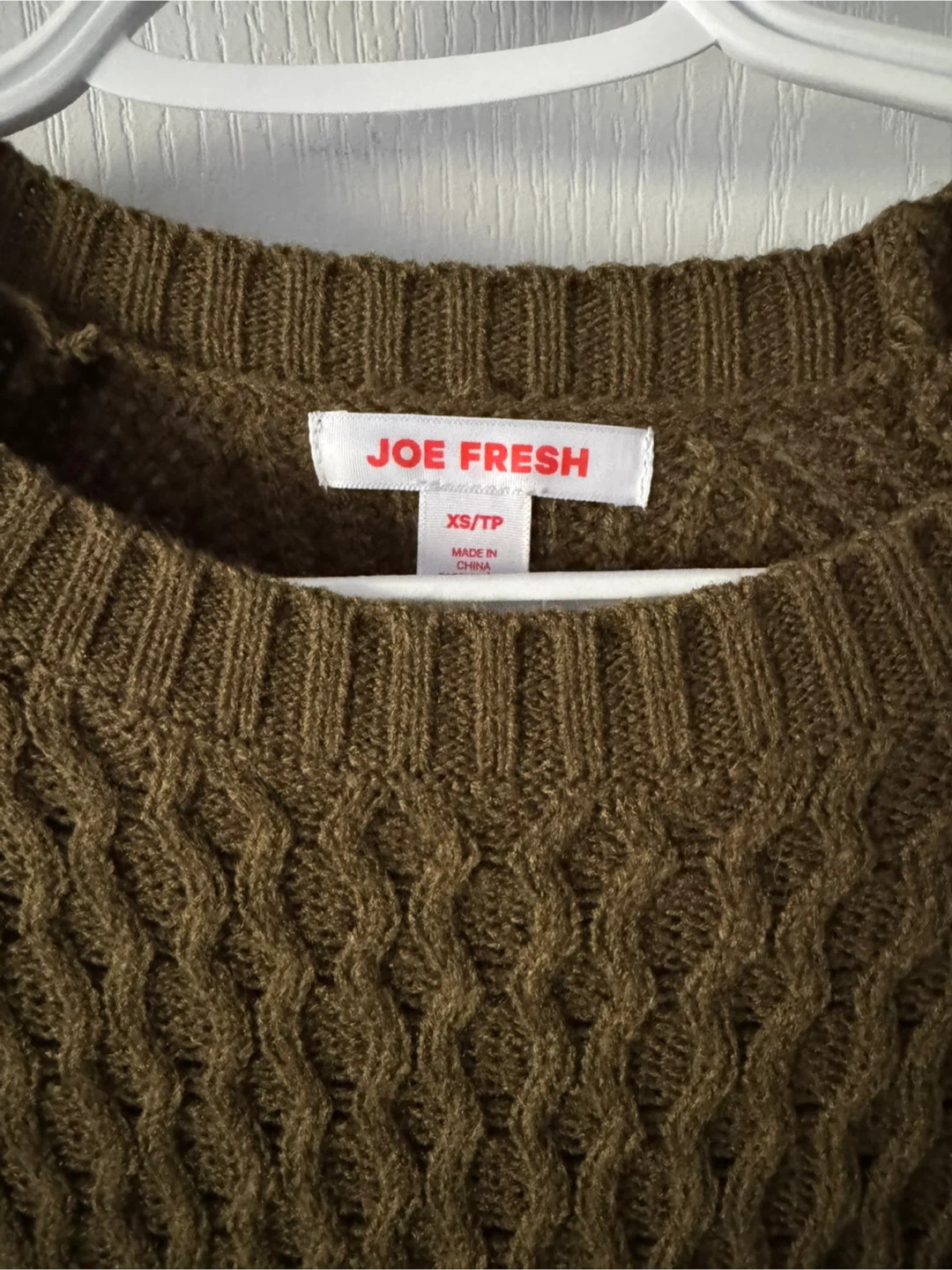 Joe Fresh XS Sweater Dress - Olive Green - photo 2