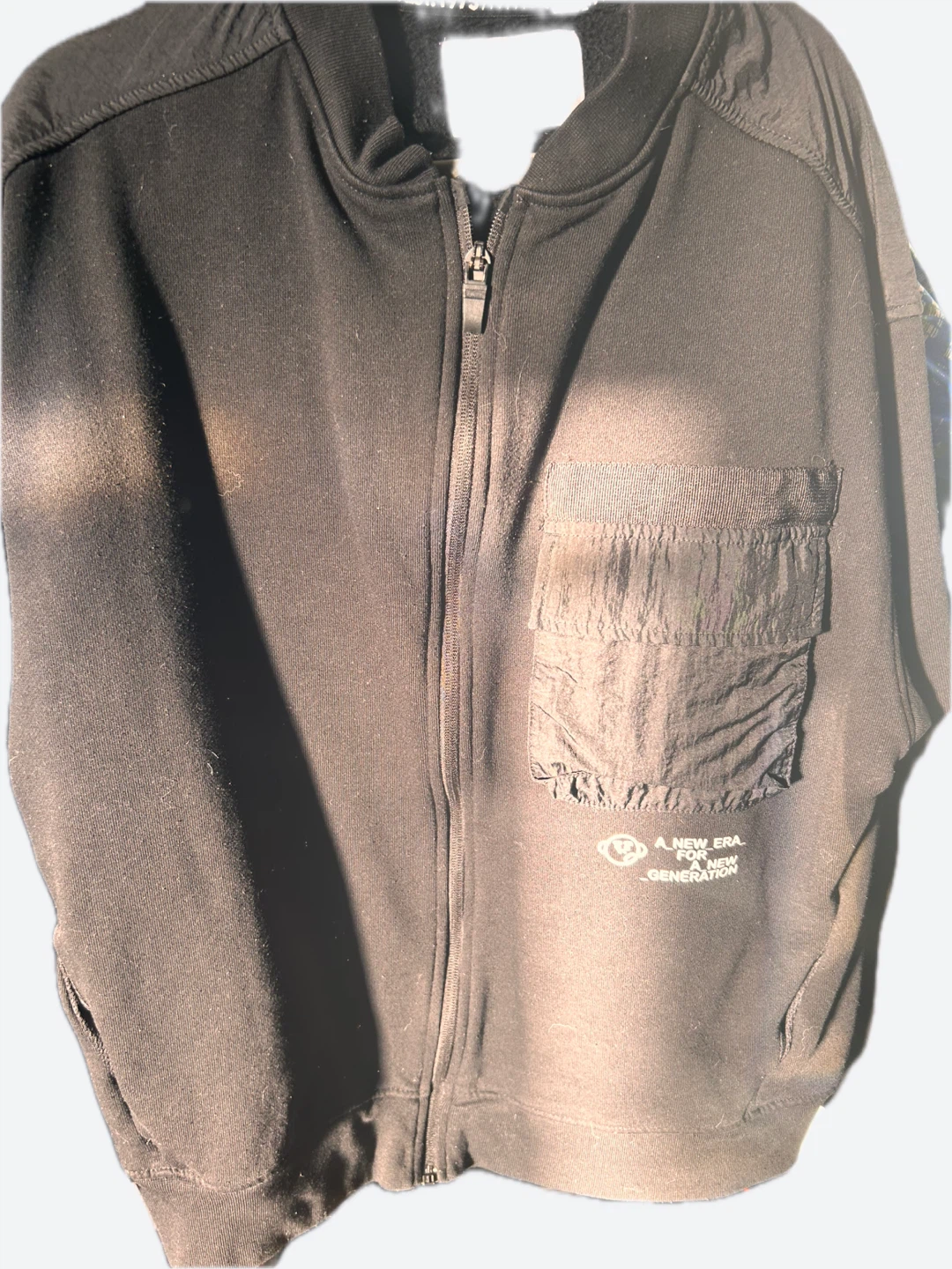 Zara PRES+FUK Full Zip Black Hoodie - photo 2