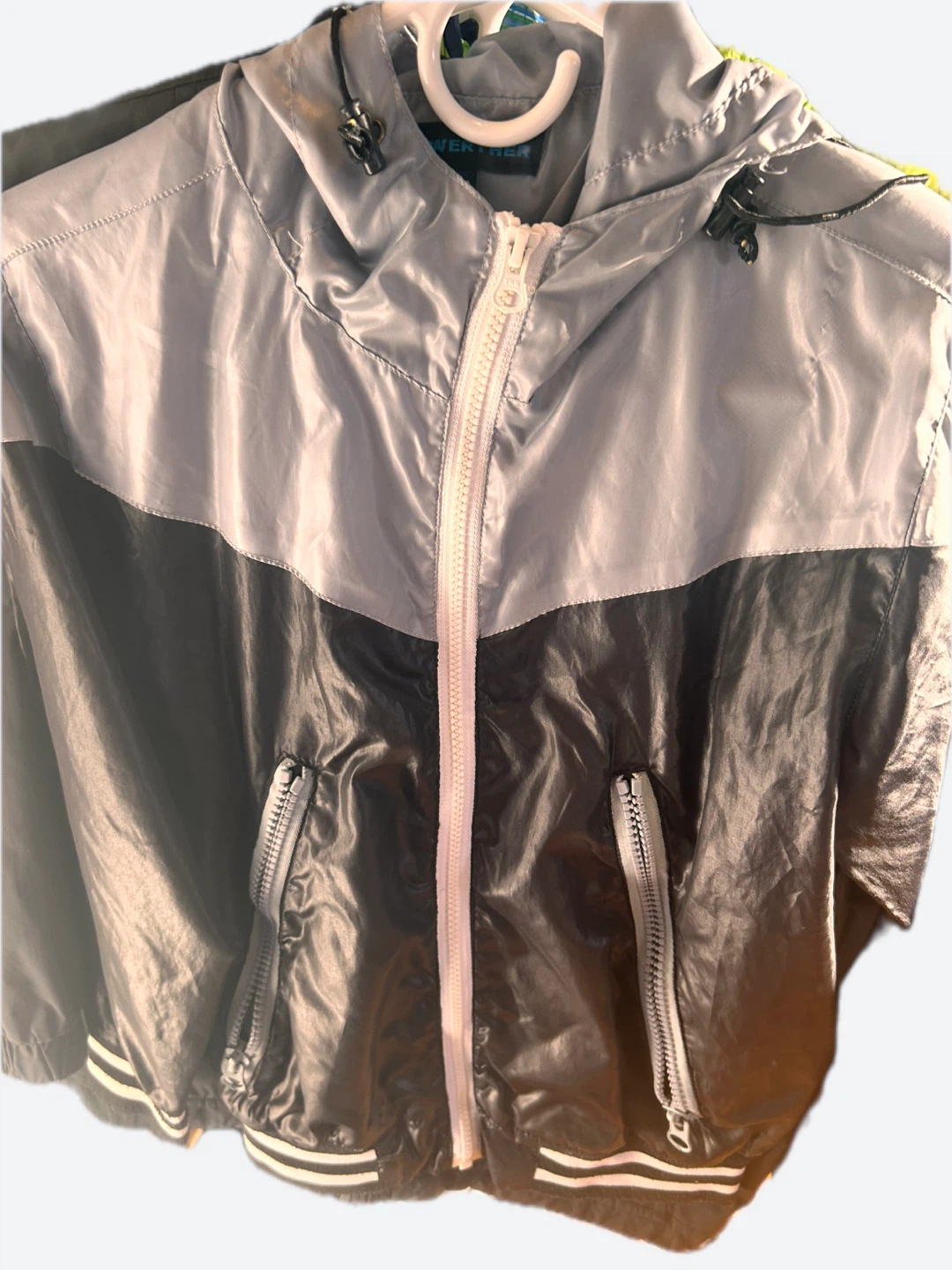 Windbreaker Jacket - Grey & Black