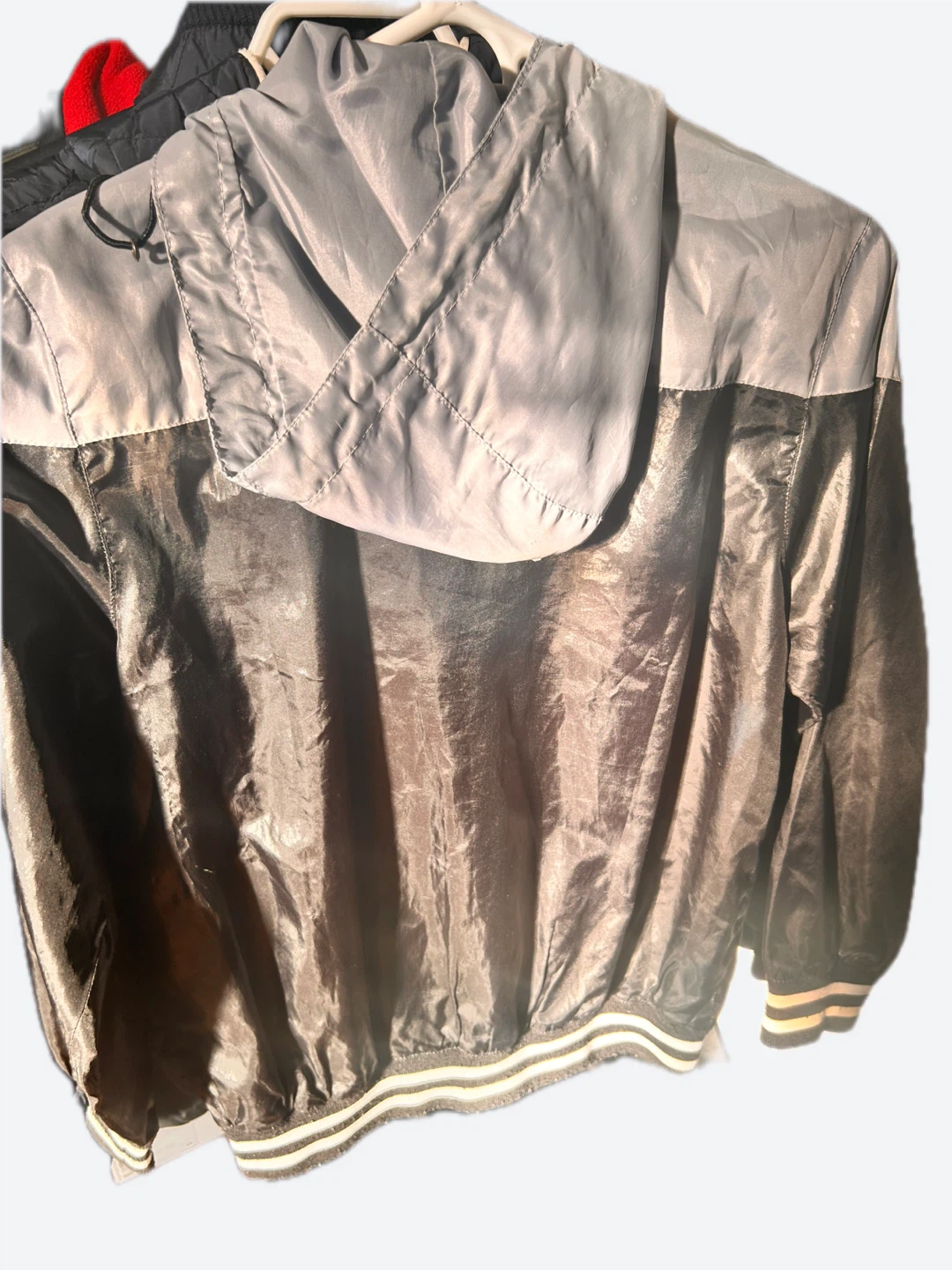 Windbreaker Jacket - Grey & Black - photo 2