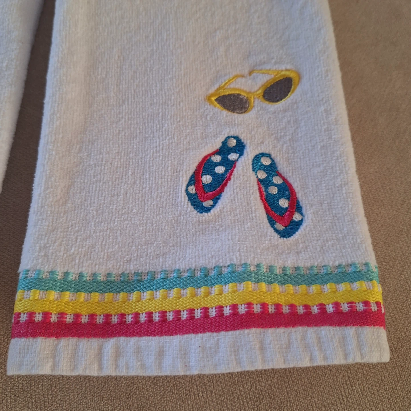 SKL Home Beach Embroidered Hand Towels - Set of 2 - photo 3