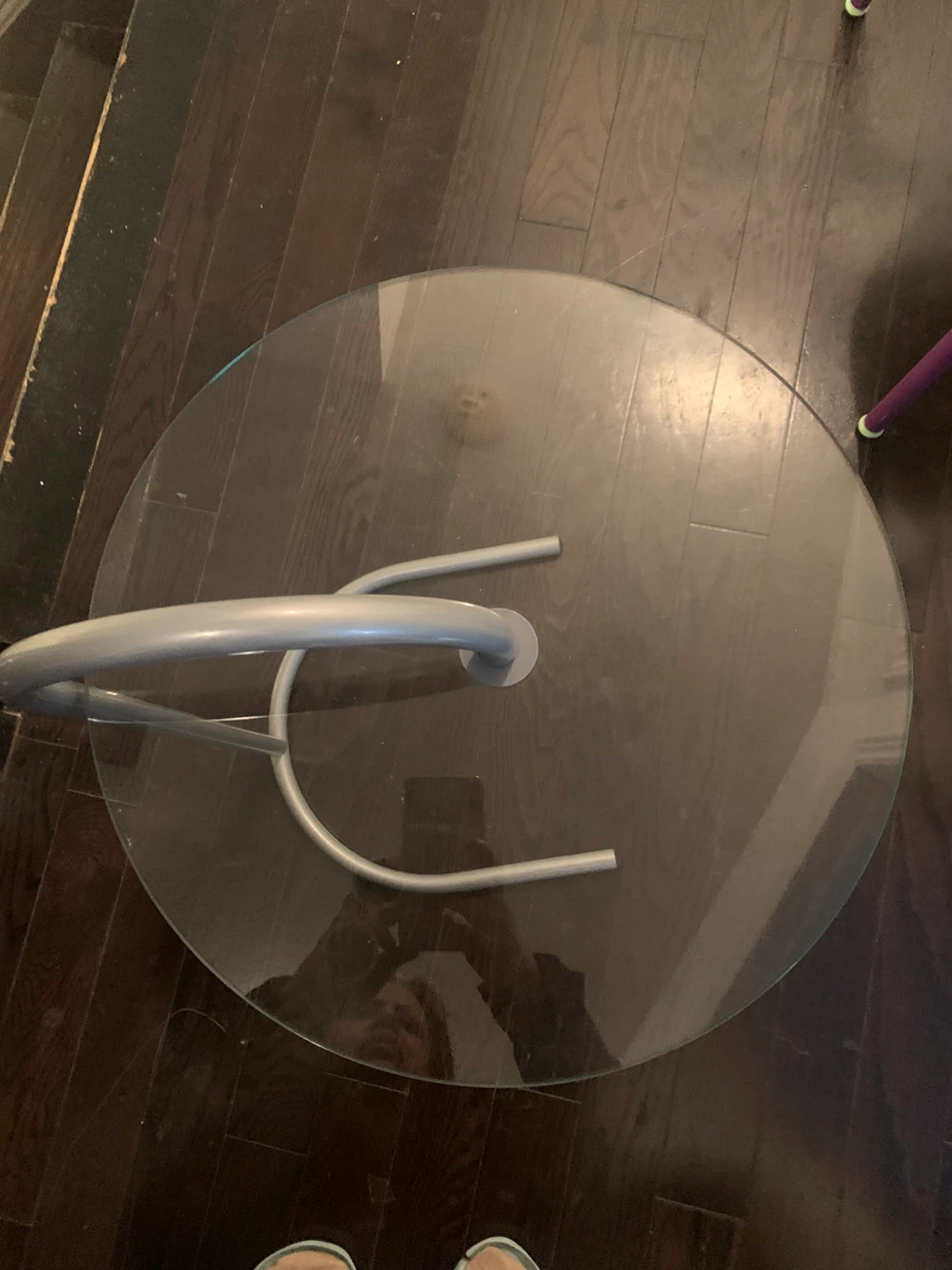 Glass Top Side Table - photo 4