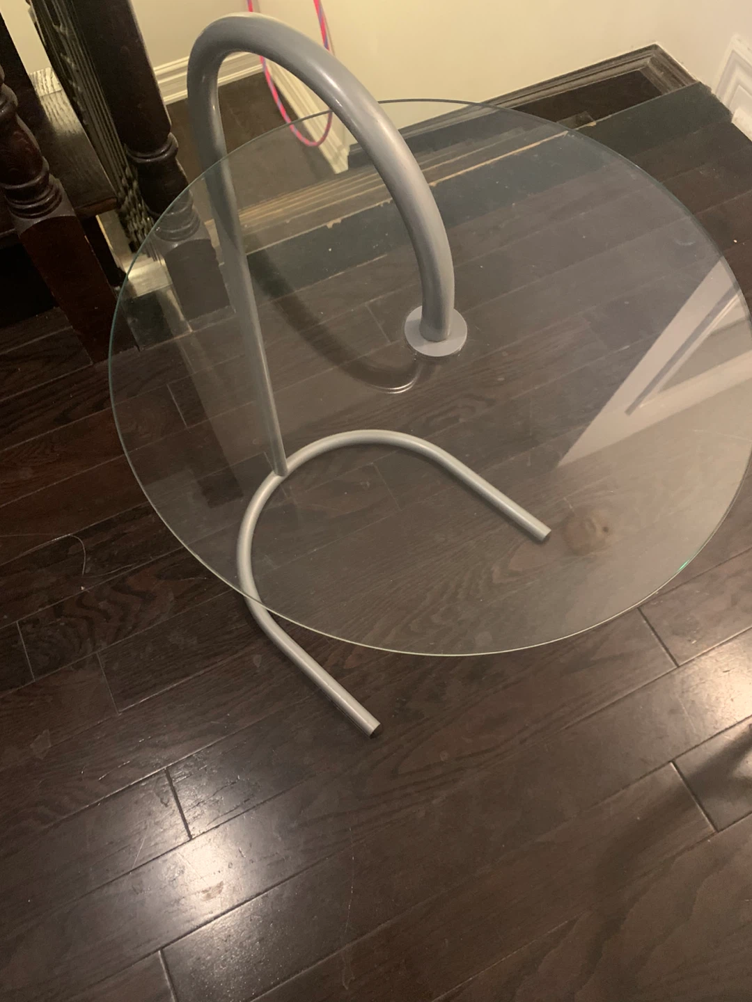 Glass Top Side Table - photo 3