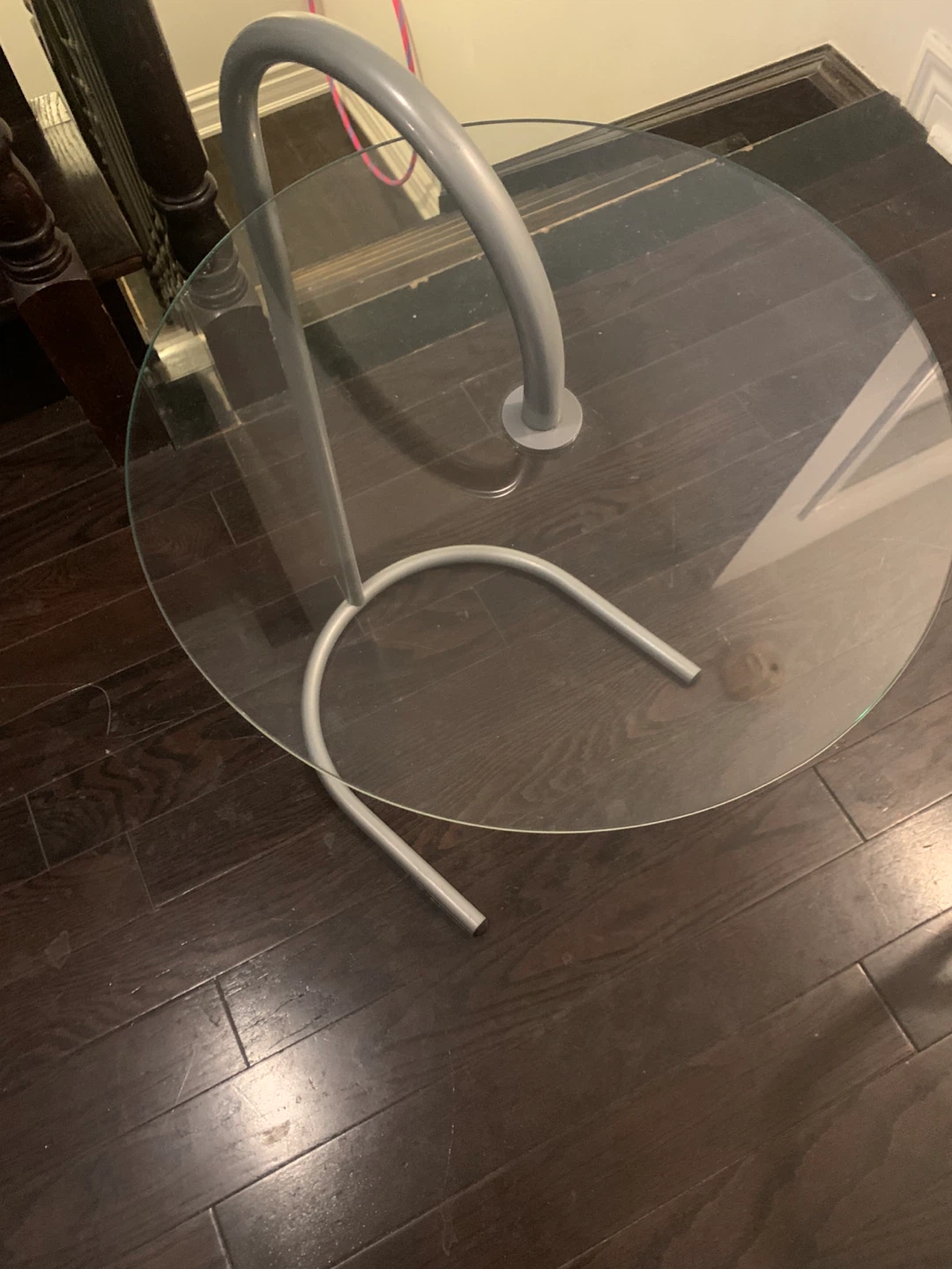Glass Top Side Table - photo 2