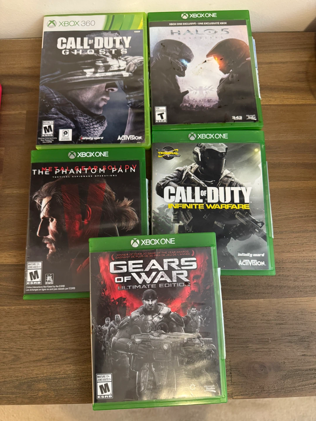 Xbox Games: Gears of War, Call of Duty, Halo 5