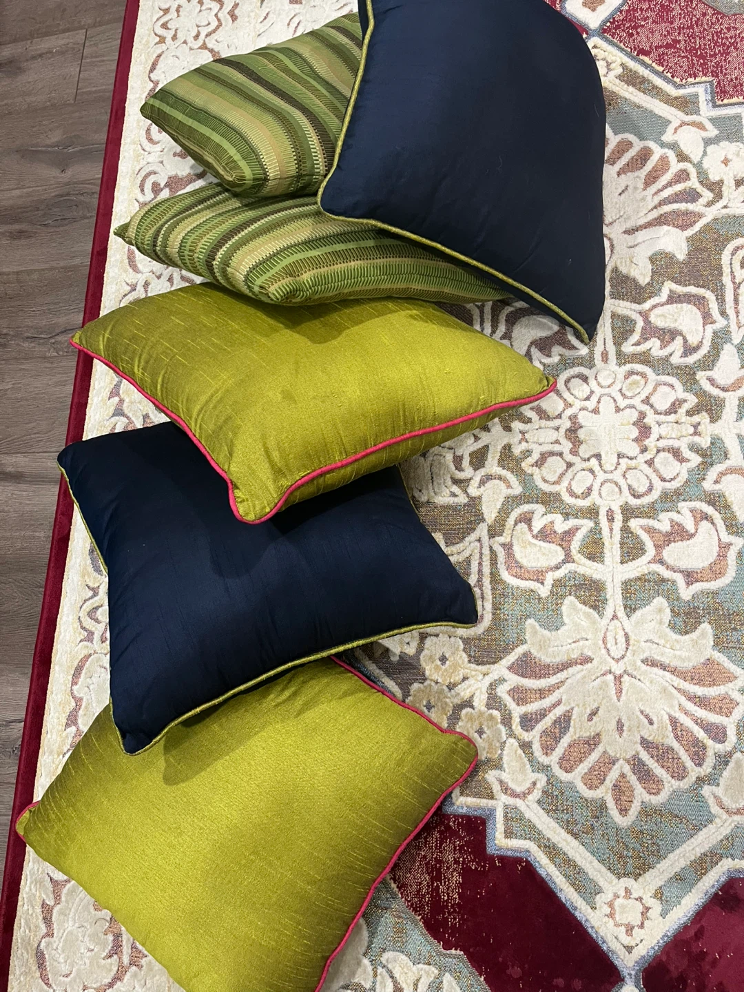 Assorted Decorative Throw Pillows - Set of 5 - photo 3