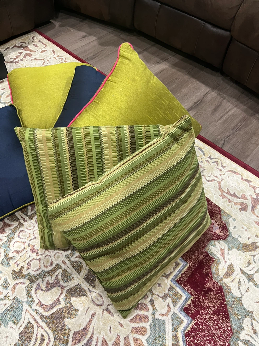 Assorted Decorative Throw Pillows - Set of 5 - photo 4