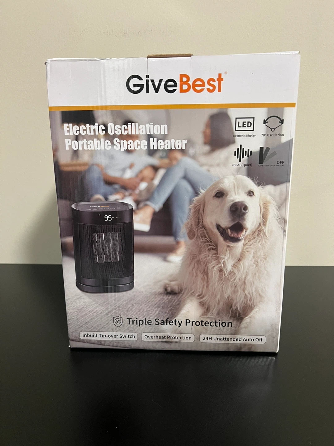 GiveBest Electric Oscillation Portable Space Heater - New
