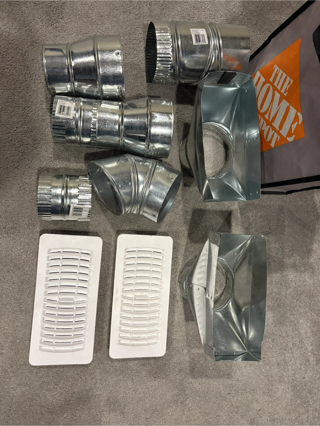 Assorted HVAC Ducting Parts