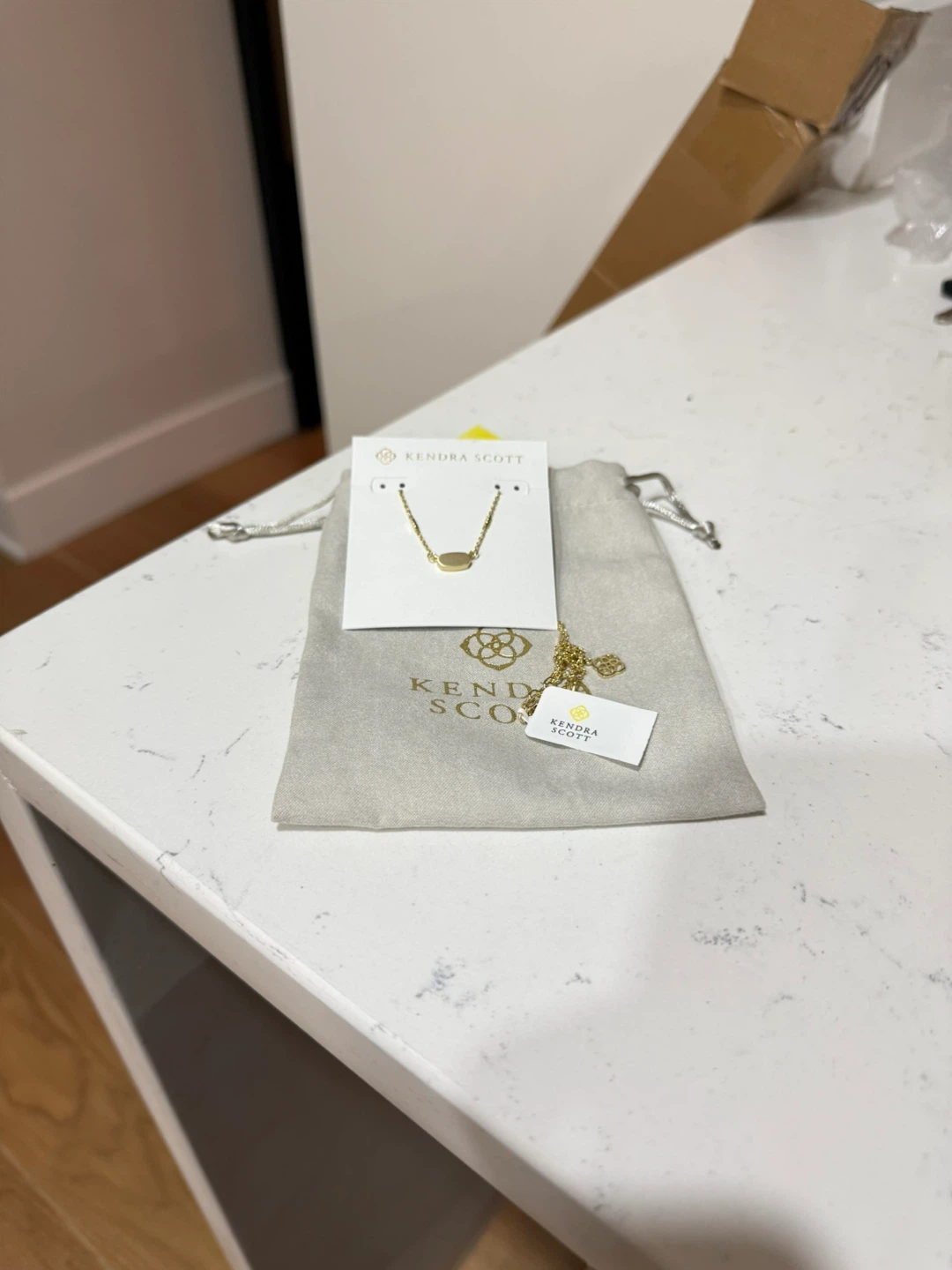Kendra Scott Gold Elisa Pendant Necklace - New - photo 2