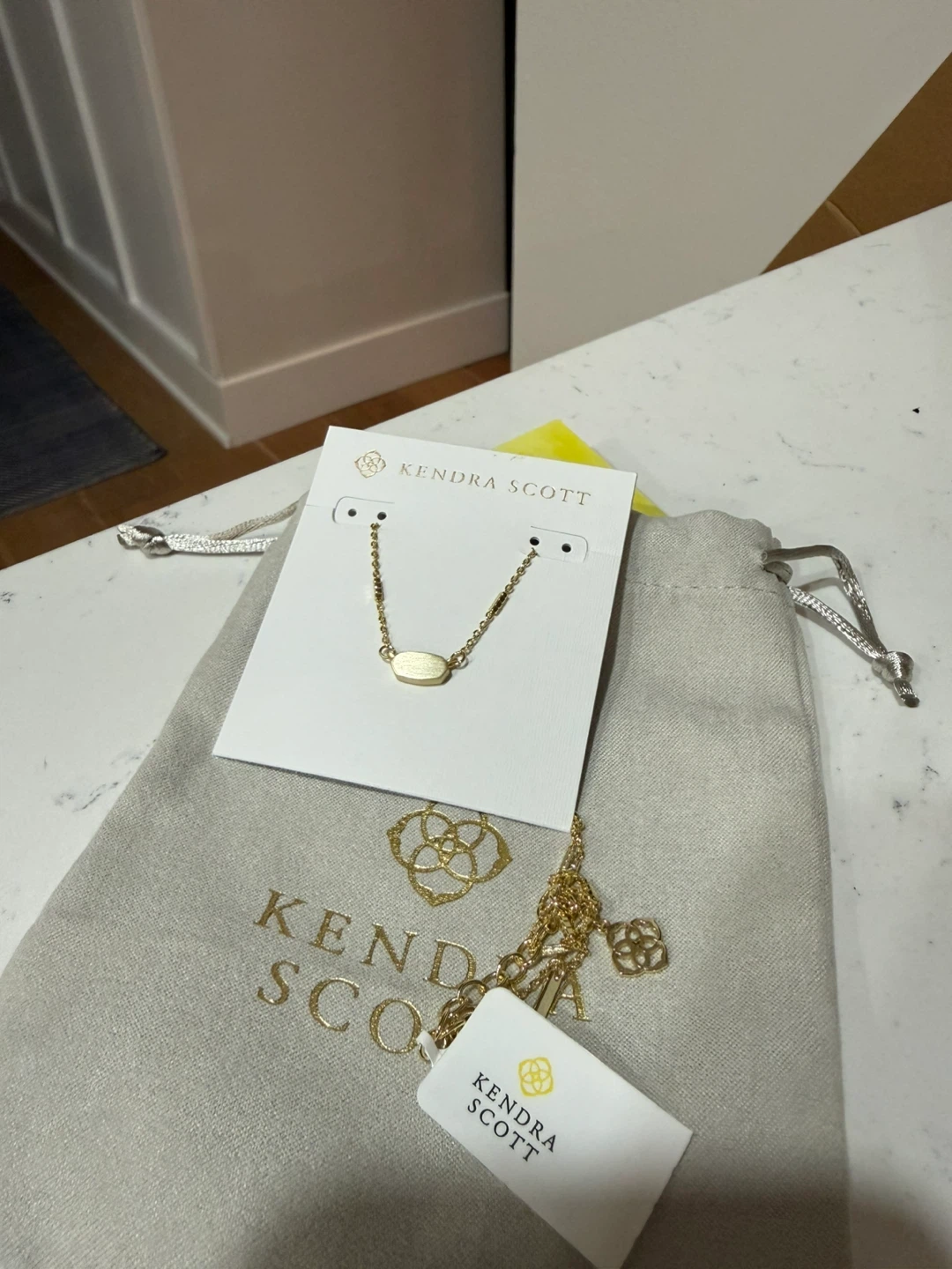 Kendra Scott Gold Elisa Pendant Necklace - New