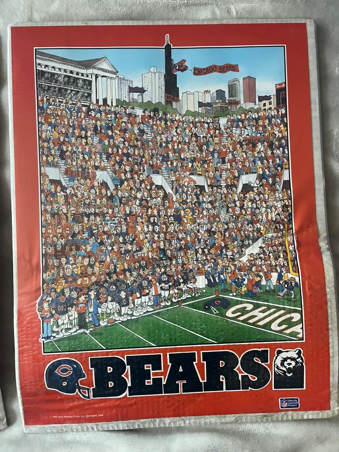 Vintage Chicago Bears John Holladay Print - photo 2
