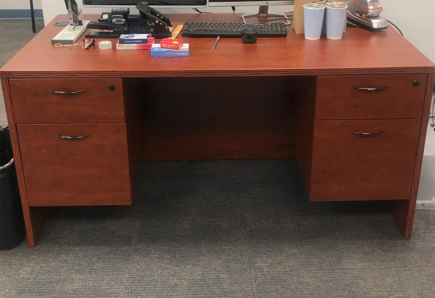 Office Desk with Drawers