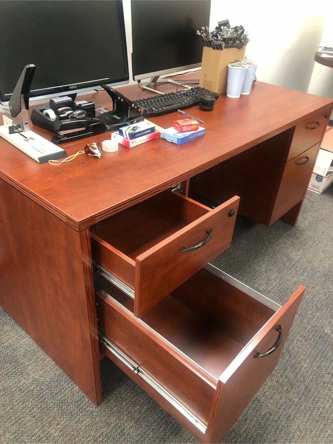 Office Desk with Drawers - photo 3