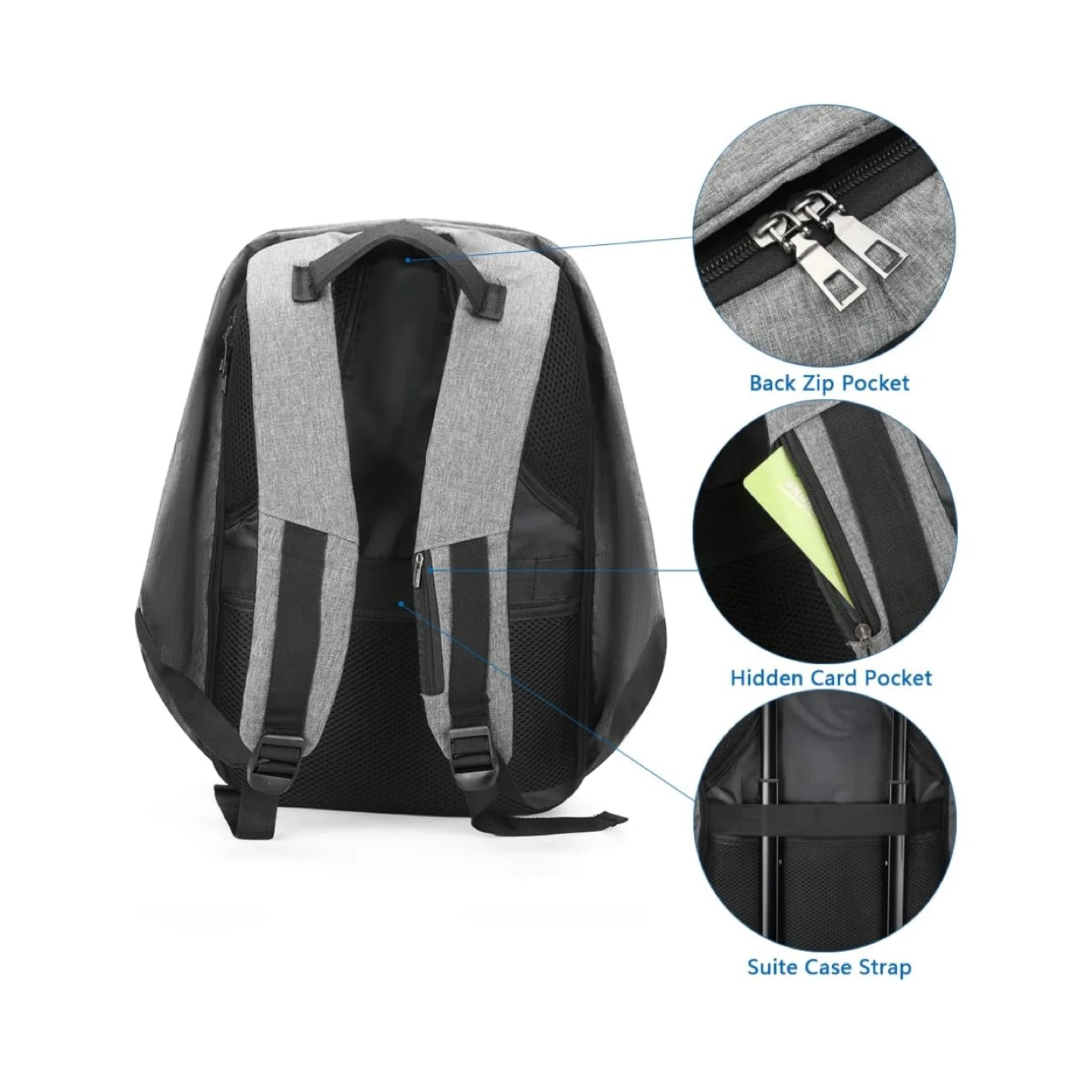 Anti-Theft Laptop Backpack 15.6 inch - photo 2