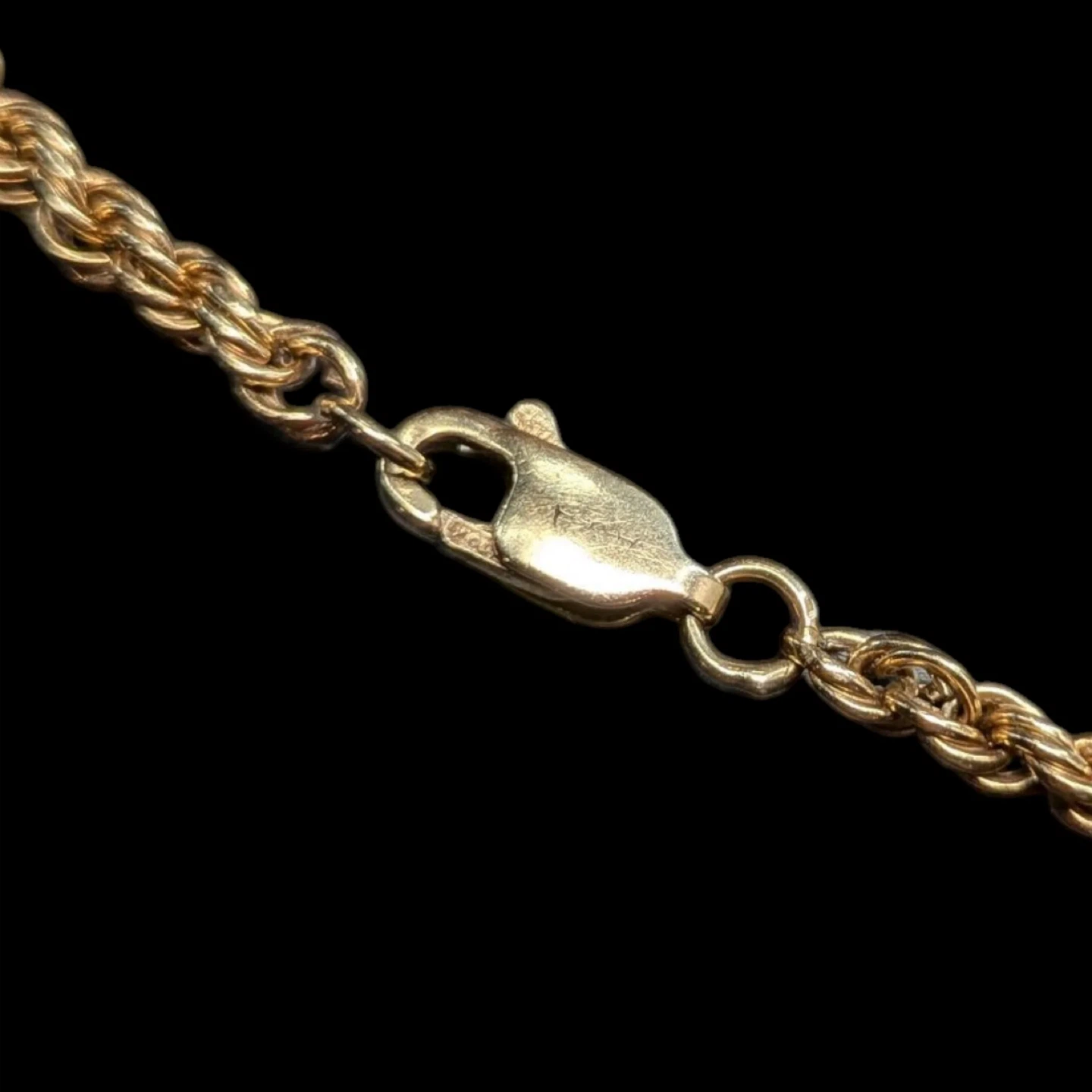 10 k Gold Rope Chain Bracelet - photo 2