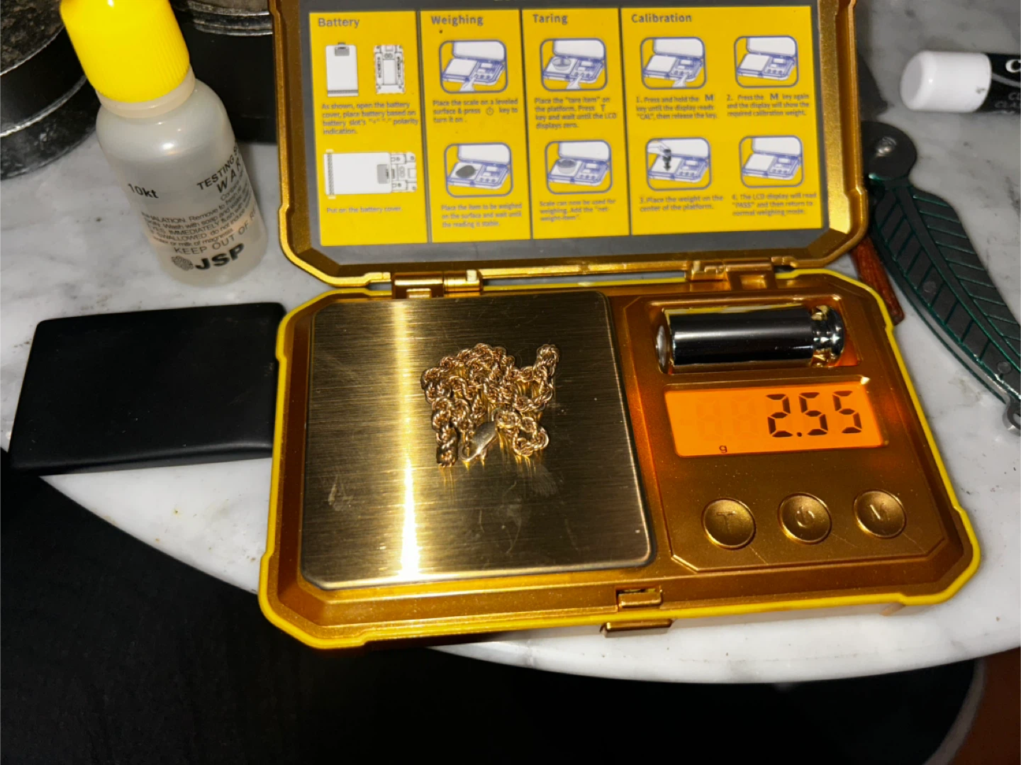 10 k Gold Rope Chain Bracelet - photo 3