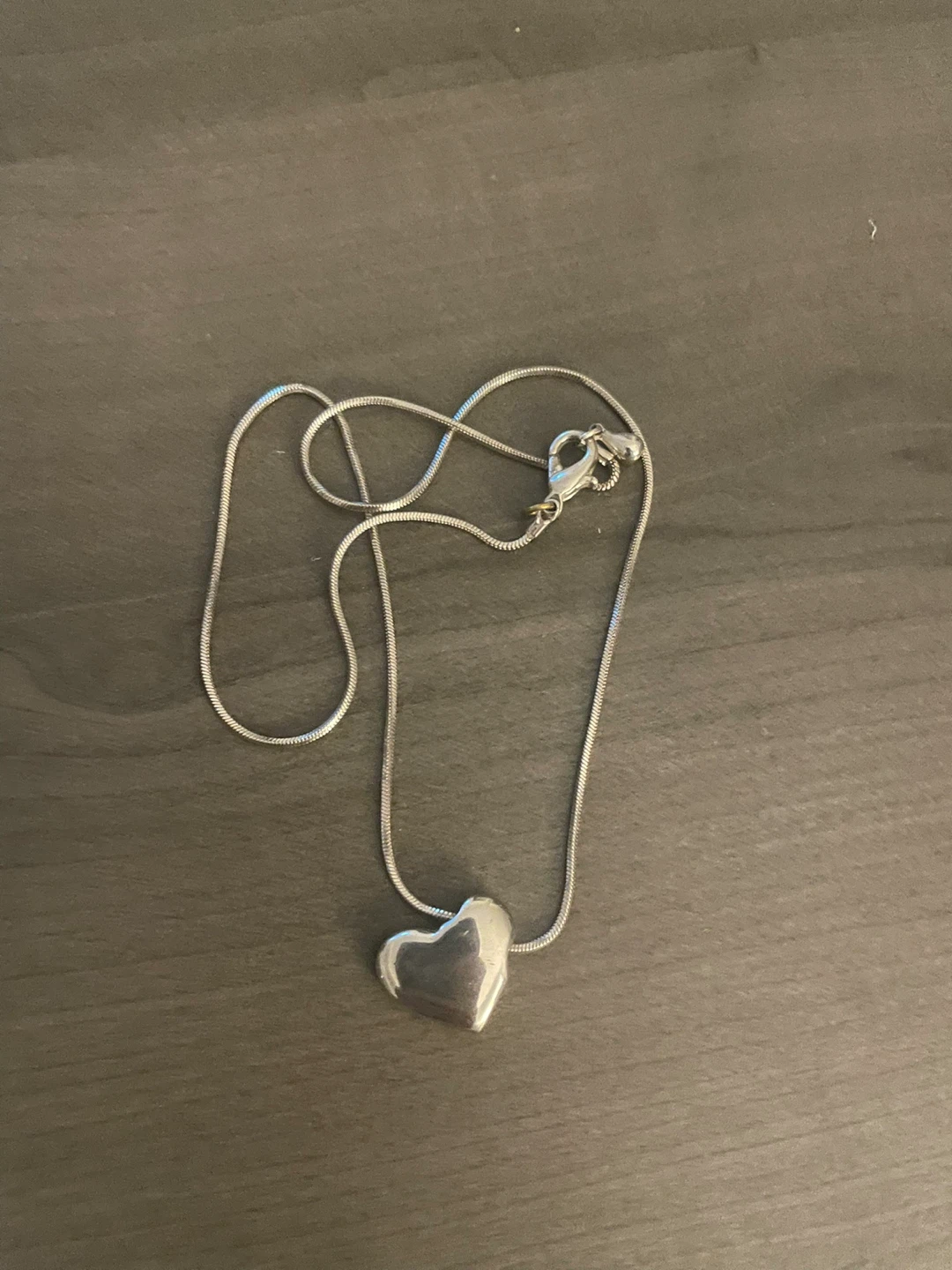 Silver Heart Pendant Necklace
